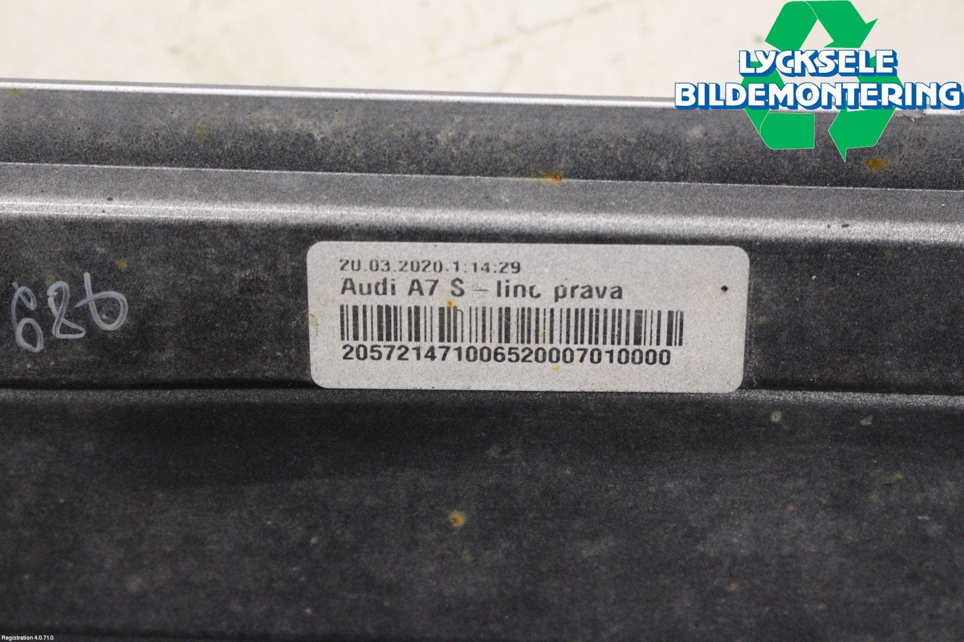 Audi A7 Sportback 4K 18- Sidokjol Hö