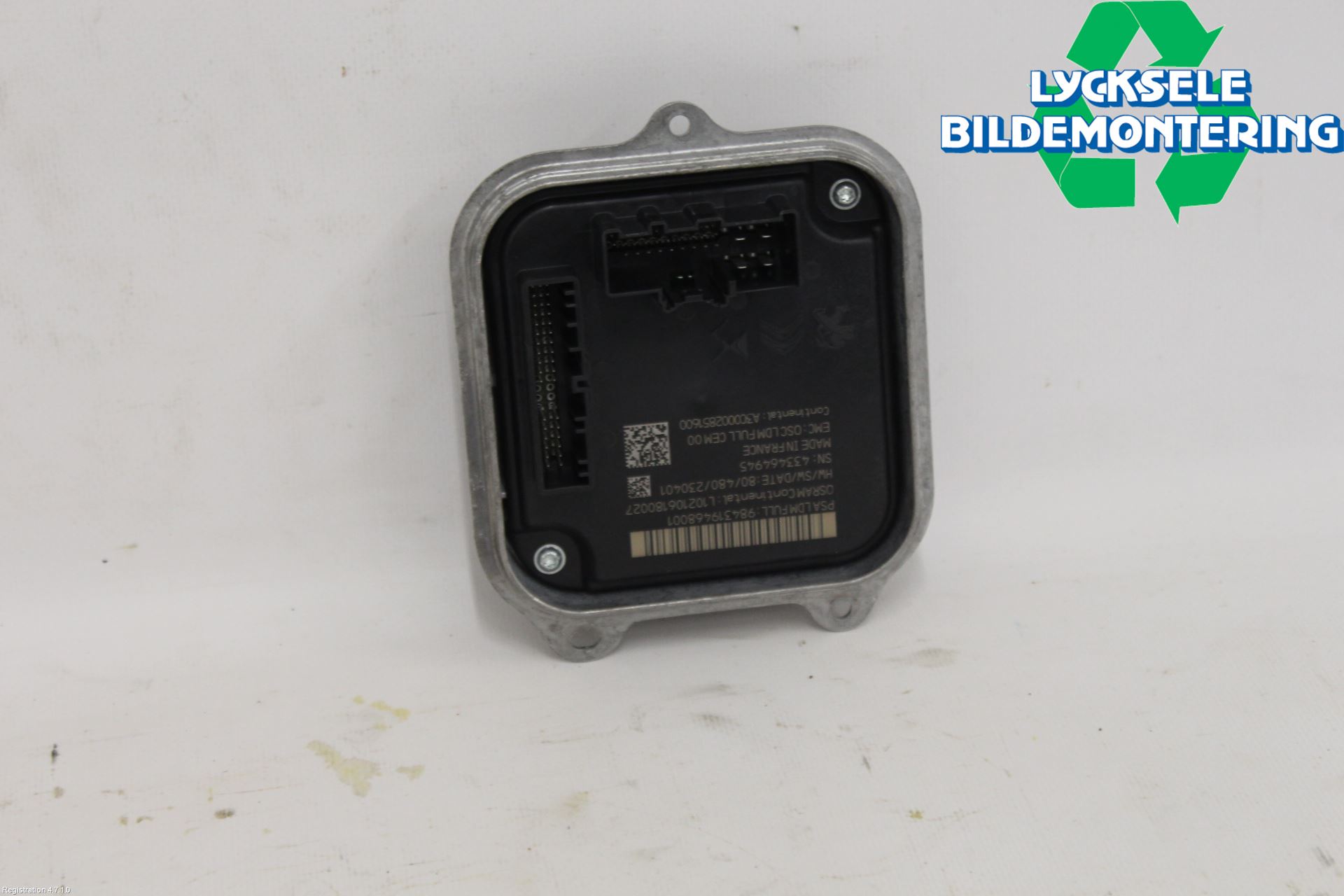 Peugeot 308/E-308 21- Styrenhet Strålkastare