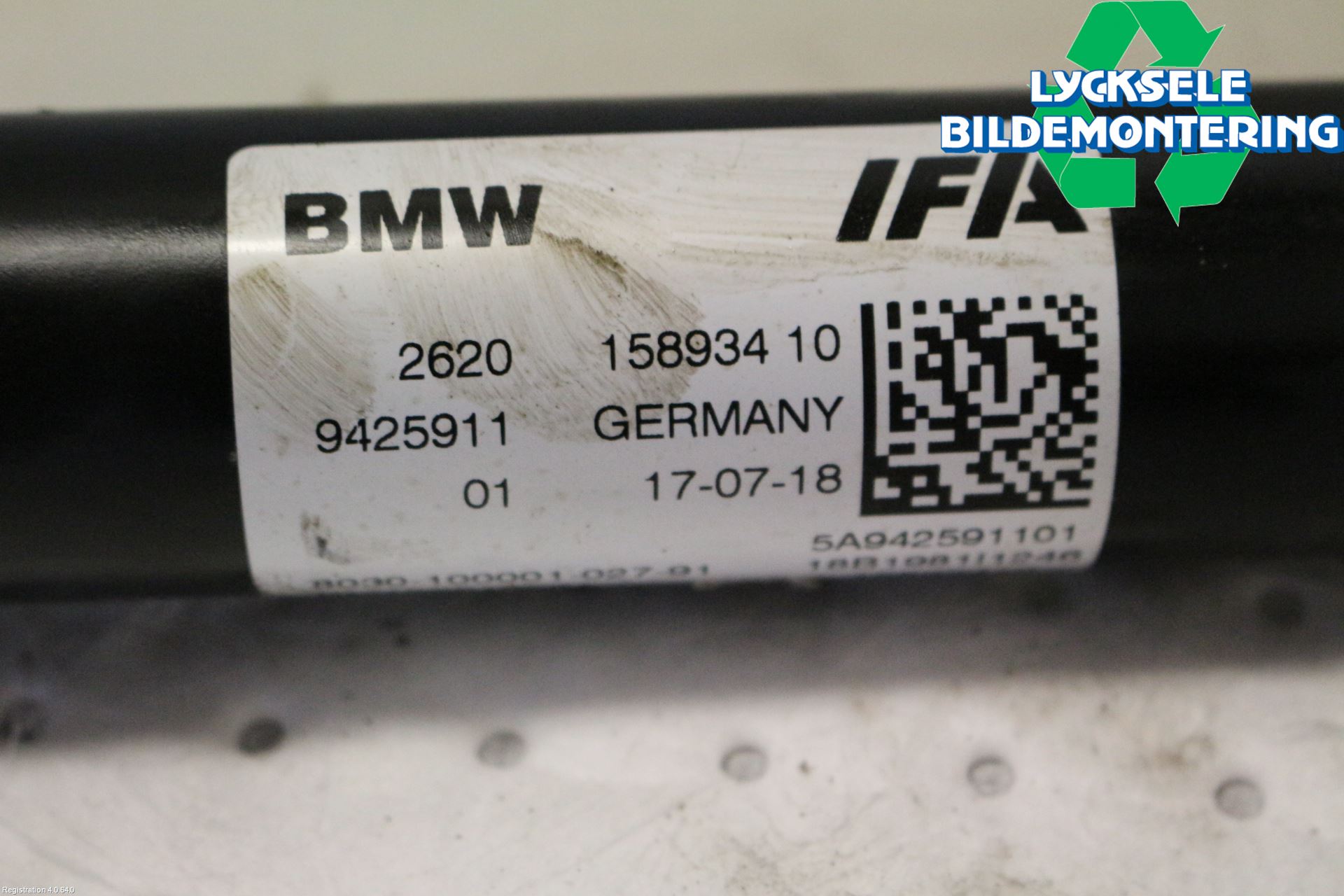 BMW 5 G30/G31/F90 17-23 Mellanaxel Främre 4Wd