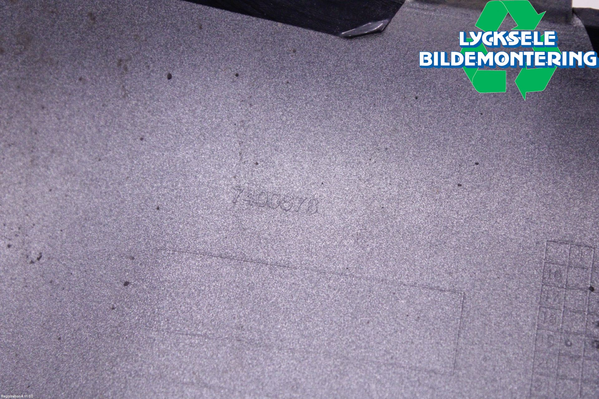 BMW X3 G01 18- Hasplåt Plåt-Plast