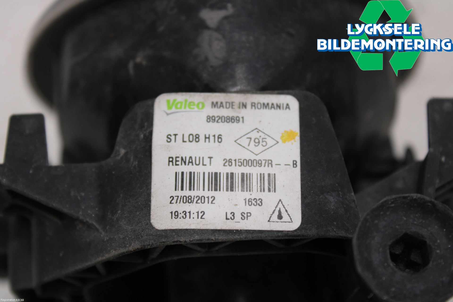 Renault CLIO IV 12-16 Dimljus-Varselljus Fram