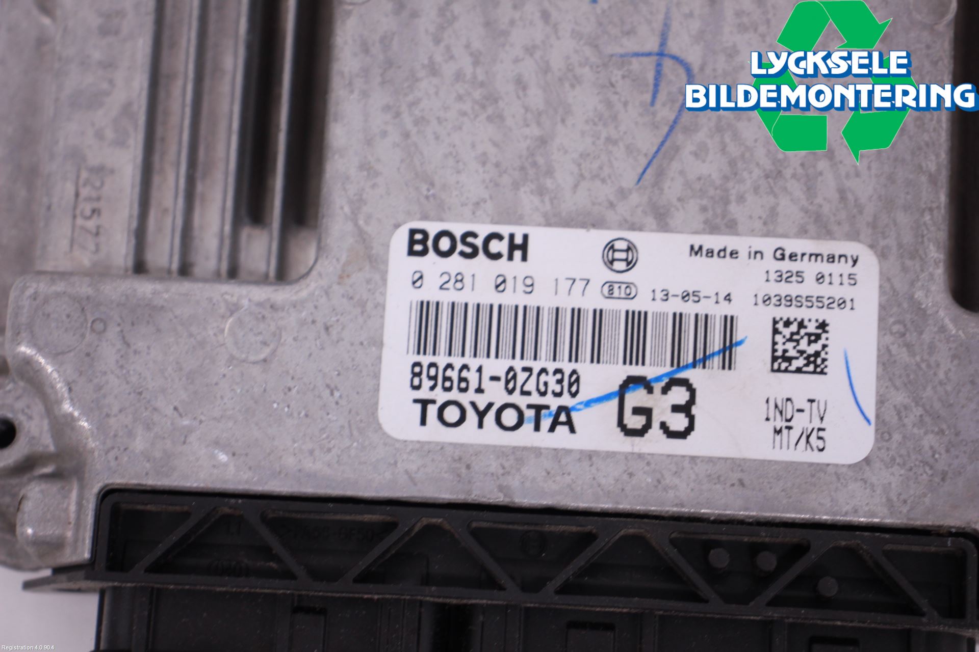 Toyota AURIS 13-19 Styrenhet Insprut Bensin