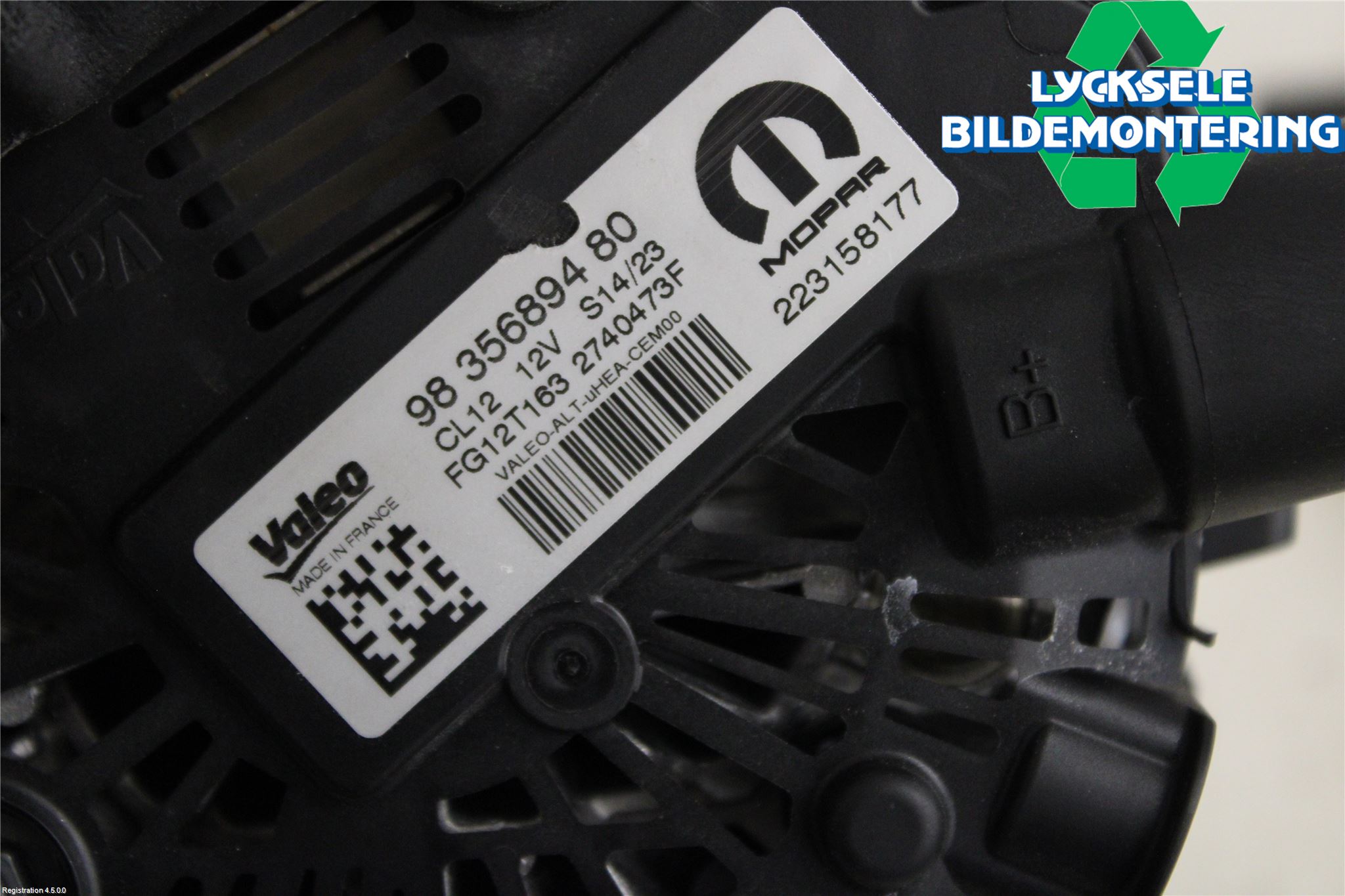 Peugeot 208/E-208 20- Generator