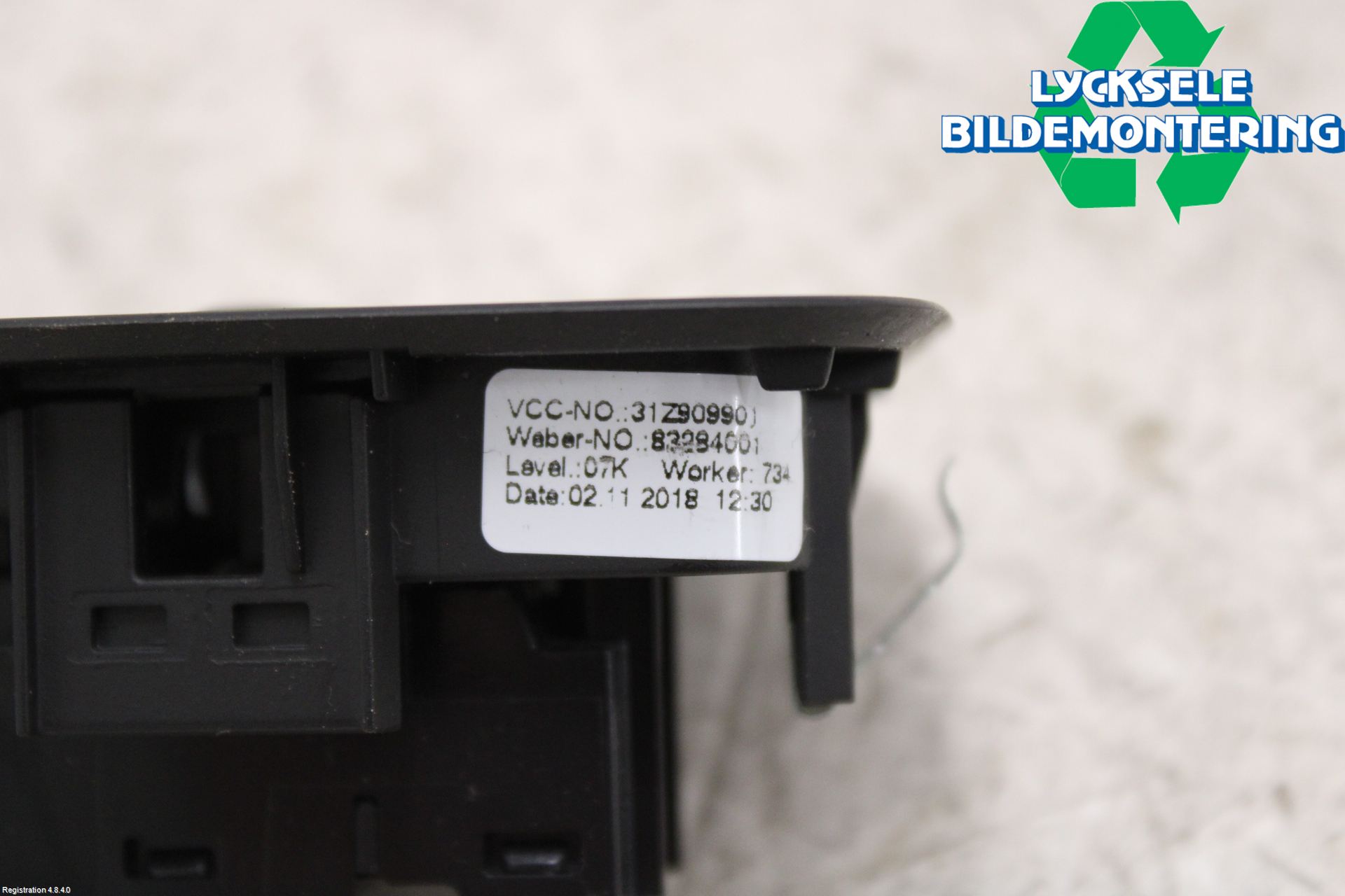 Volvo V60 19- Strömställare Elhiss