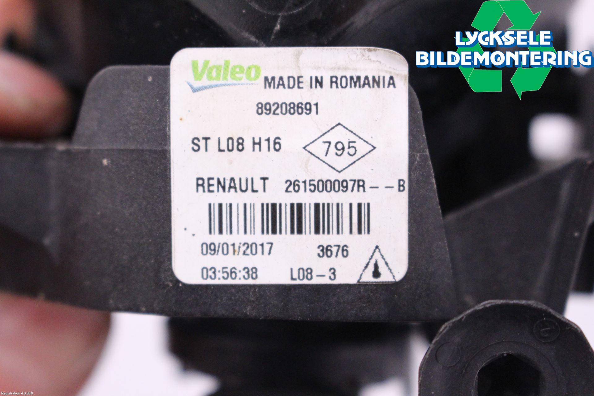 Renault MEGANE IV 16-23 Dimljus-Varselljus Fram