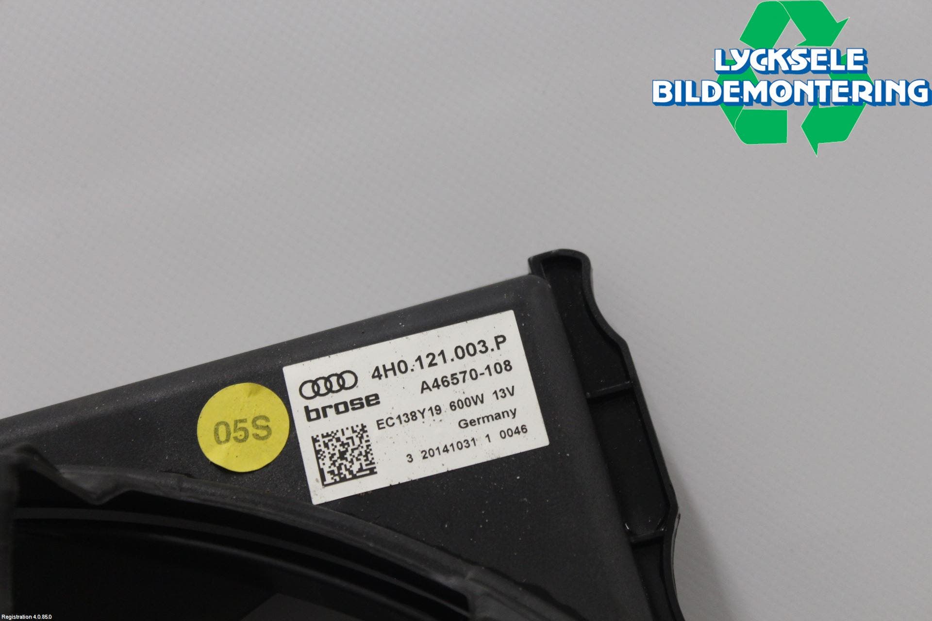 Audi A7/S7 4G 11-17 Kylfläkt El