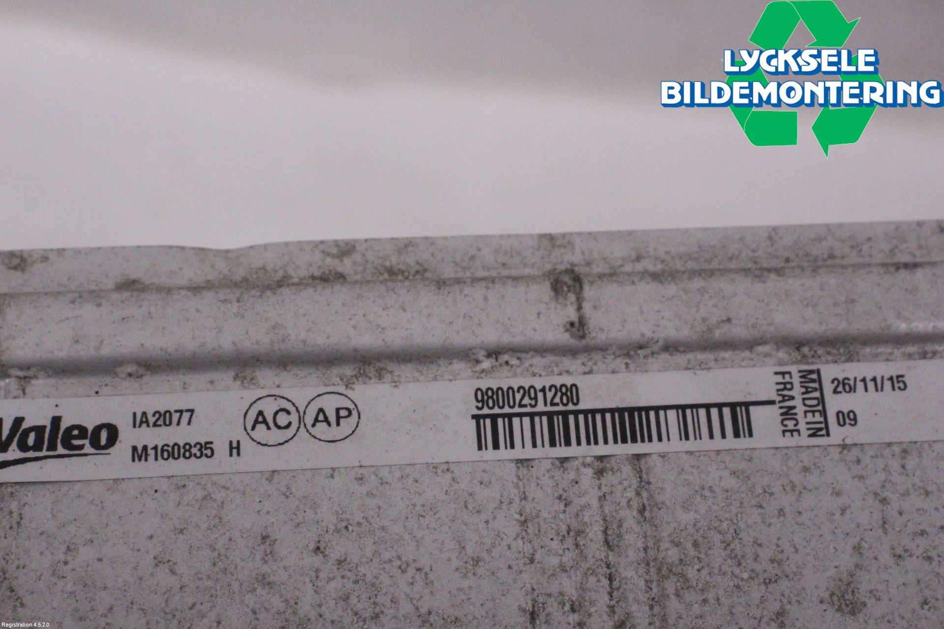 Peugeot PARTNER 16-18 Laddluft-Intercooler Kyl