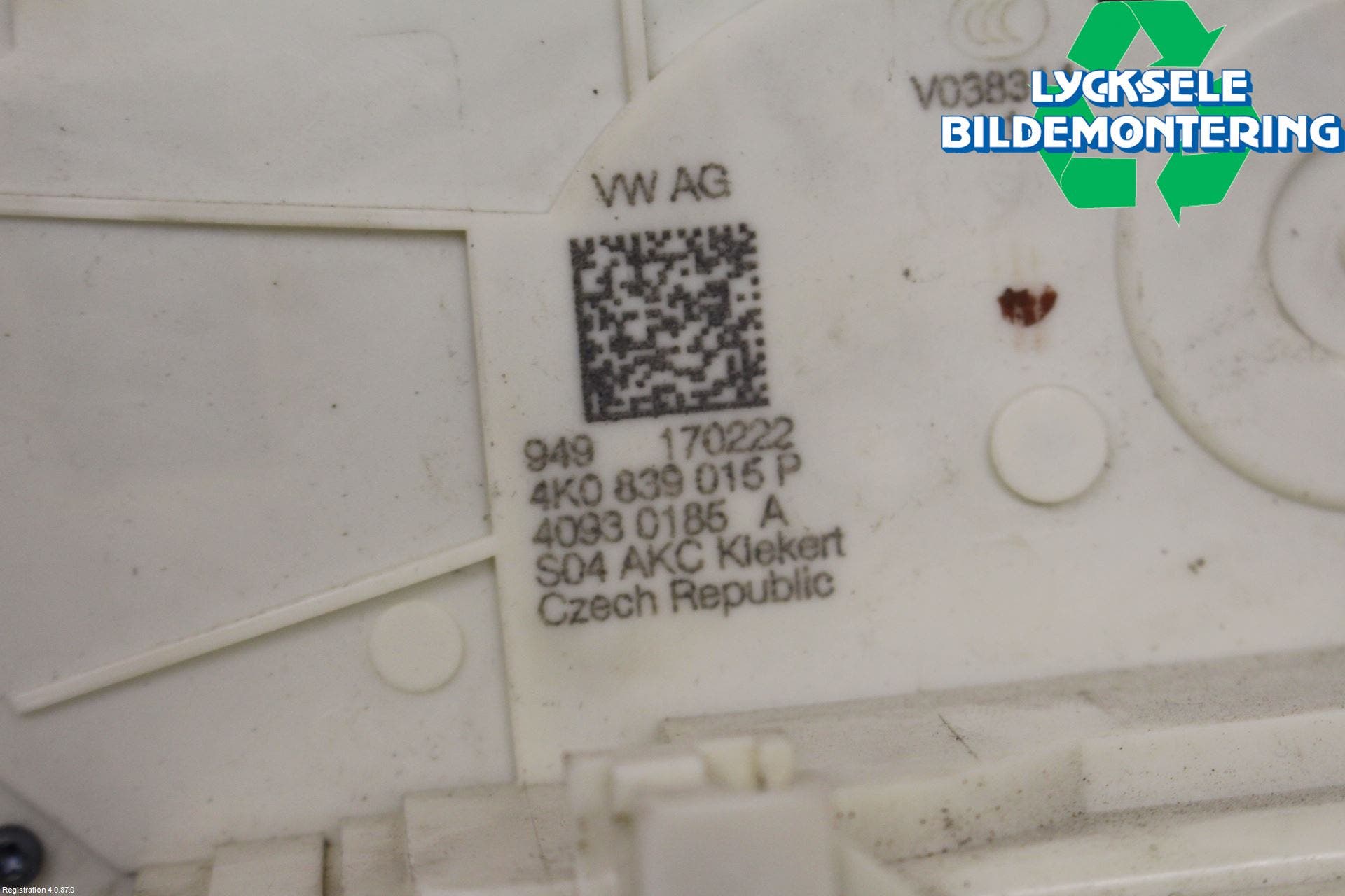 Audi A6 F2/C8 19- Låskista-Dörrlås