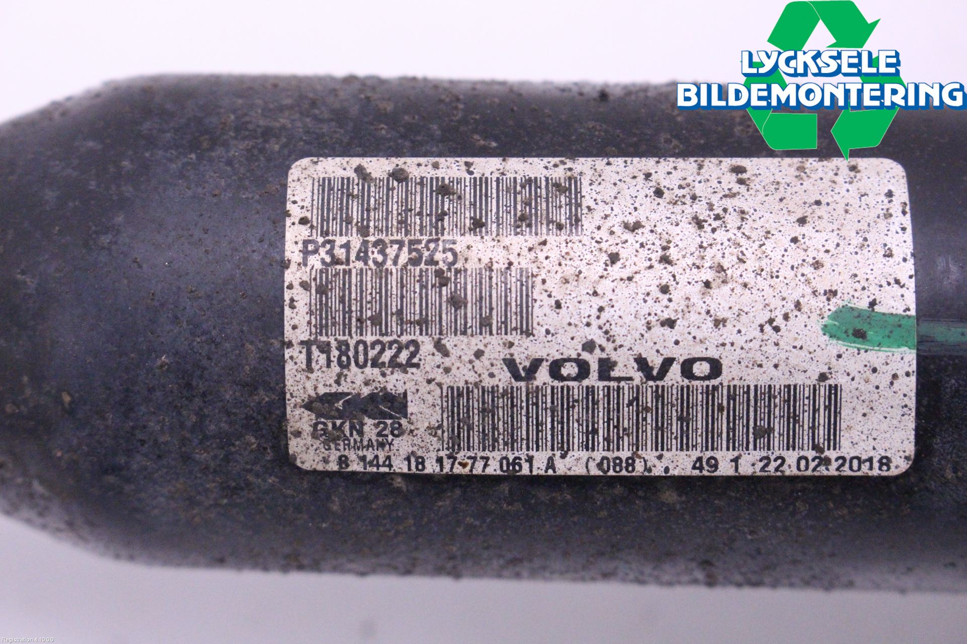 Volvo V60 CROSS COUNTRY 16-18 Drivaxel Fram Höger