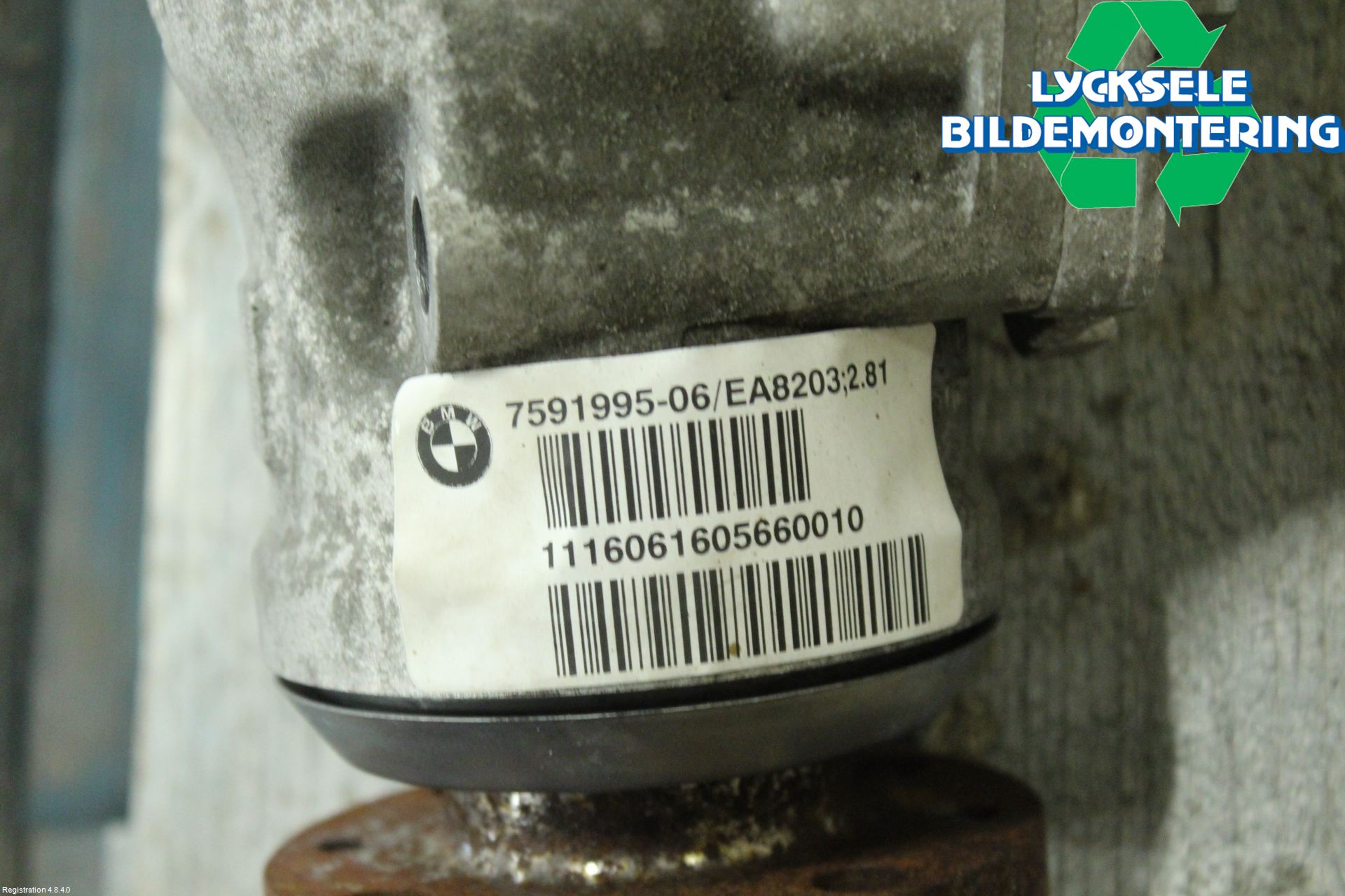 BMW 3 F30/F31/F80 12-19 Framvagn Diffrential