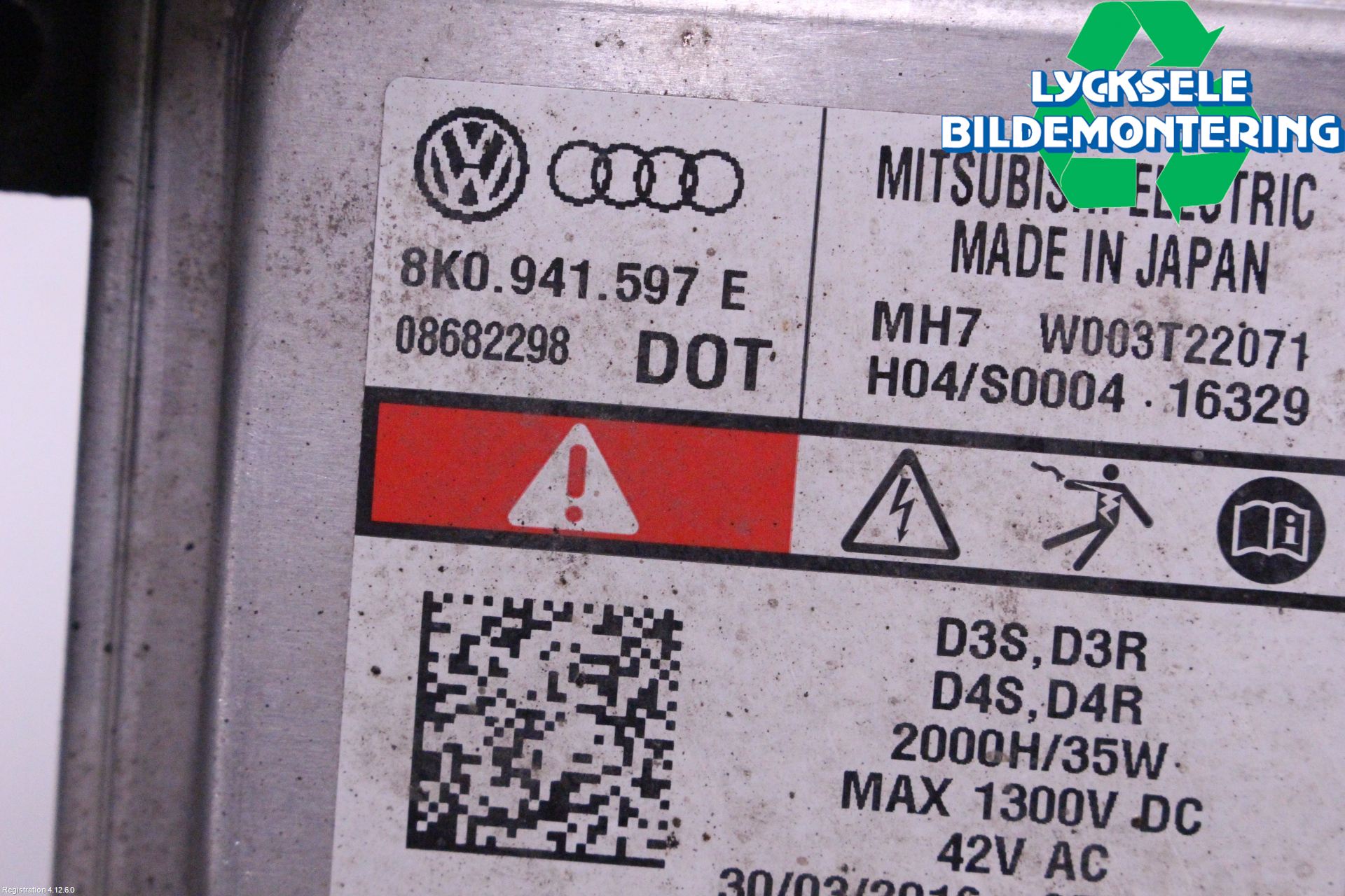 Volkswagen VW GOLF / E-GOLF VII 13-20 Styrenhet Strålkastare