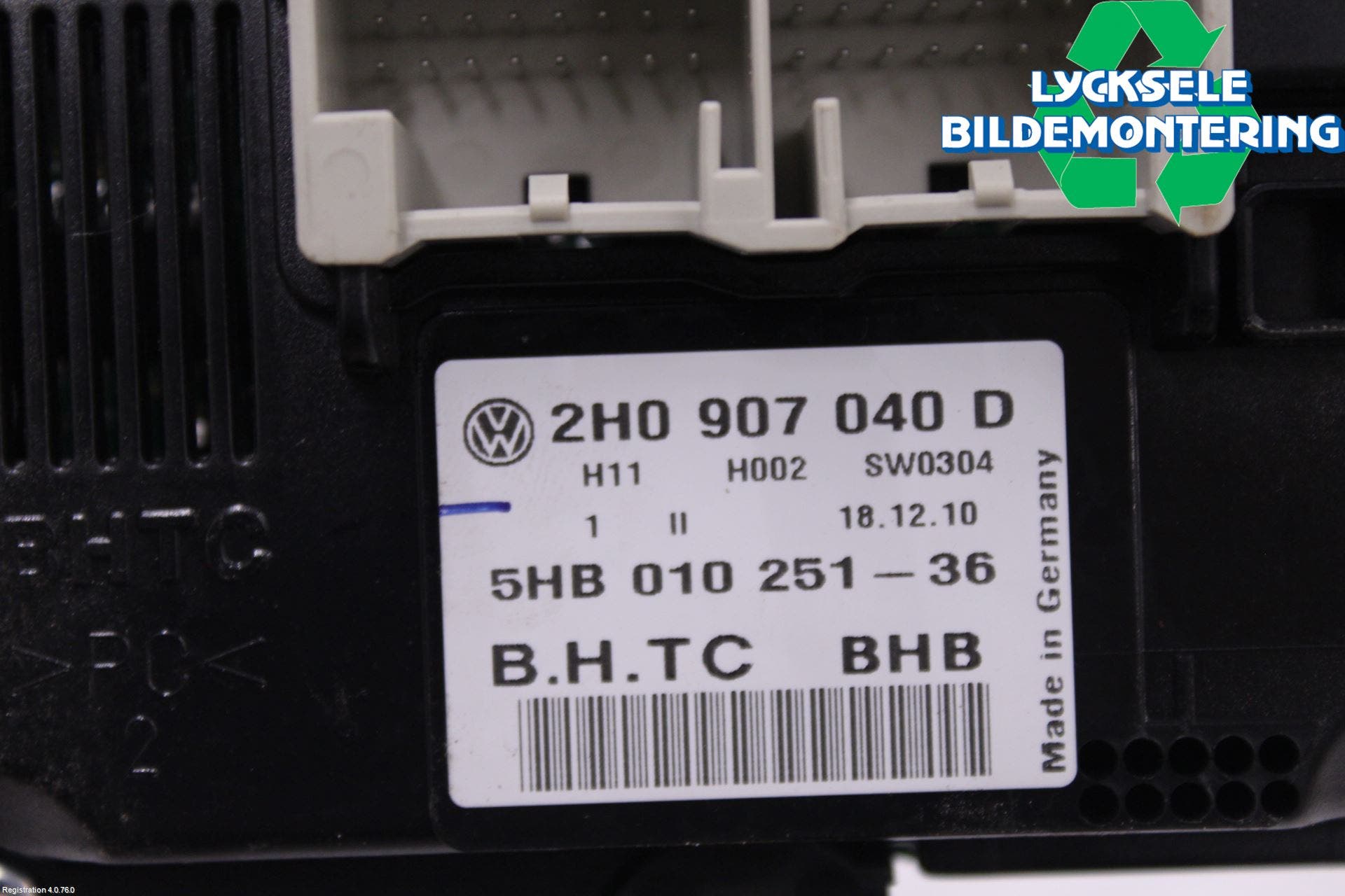 Volkswagen VW AMAROK 2H 10-22 Ac Styrenhet Ac Manöveren