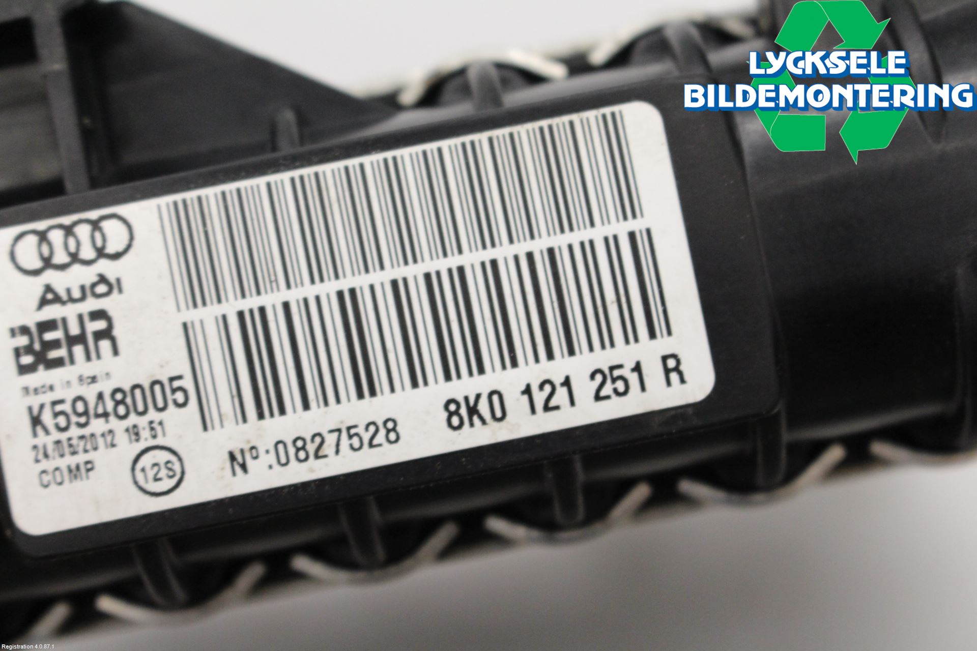 Audi A4 12-15 Kylare Man