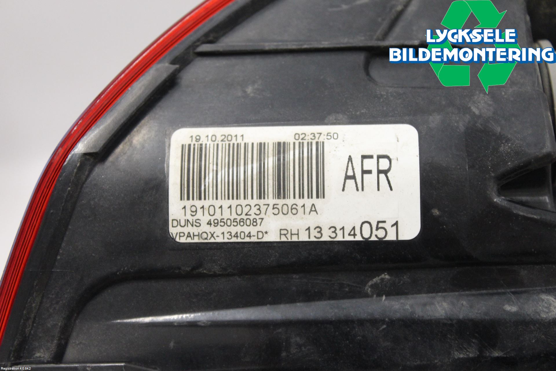 Opel ASTRA J 10-15 Bakljus Höger