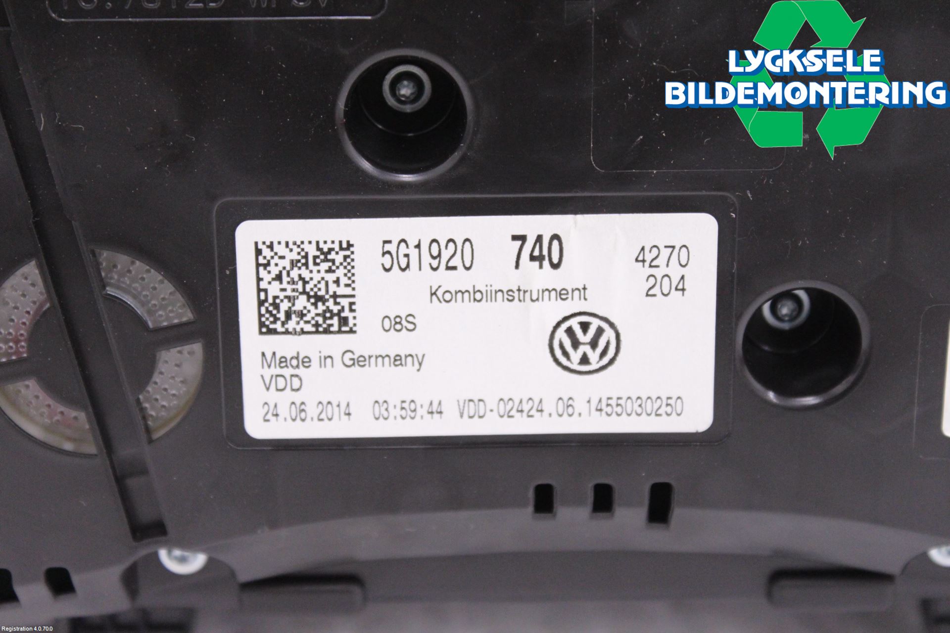 Volkswagen VW GOLF / E-GOLF VII 13-20 Instrument Komb