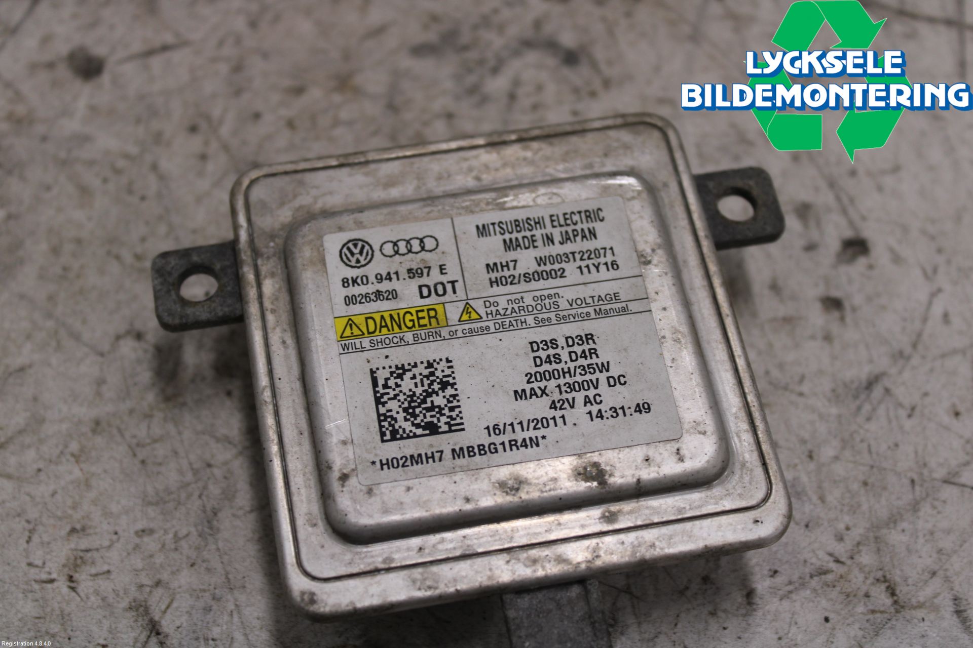 Audi A4 12-15 Styrenhet Strålkastare