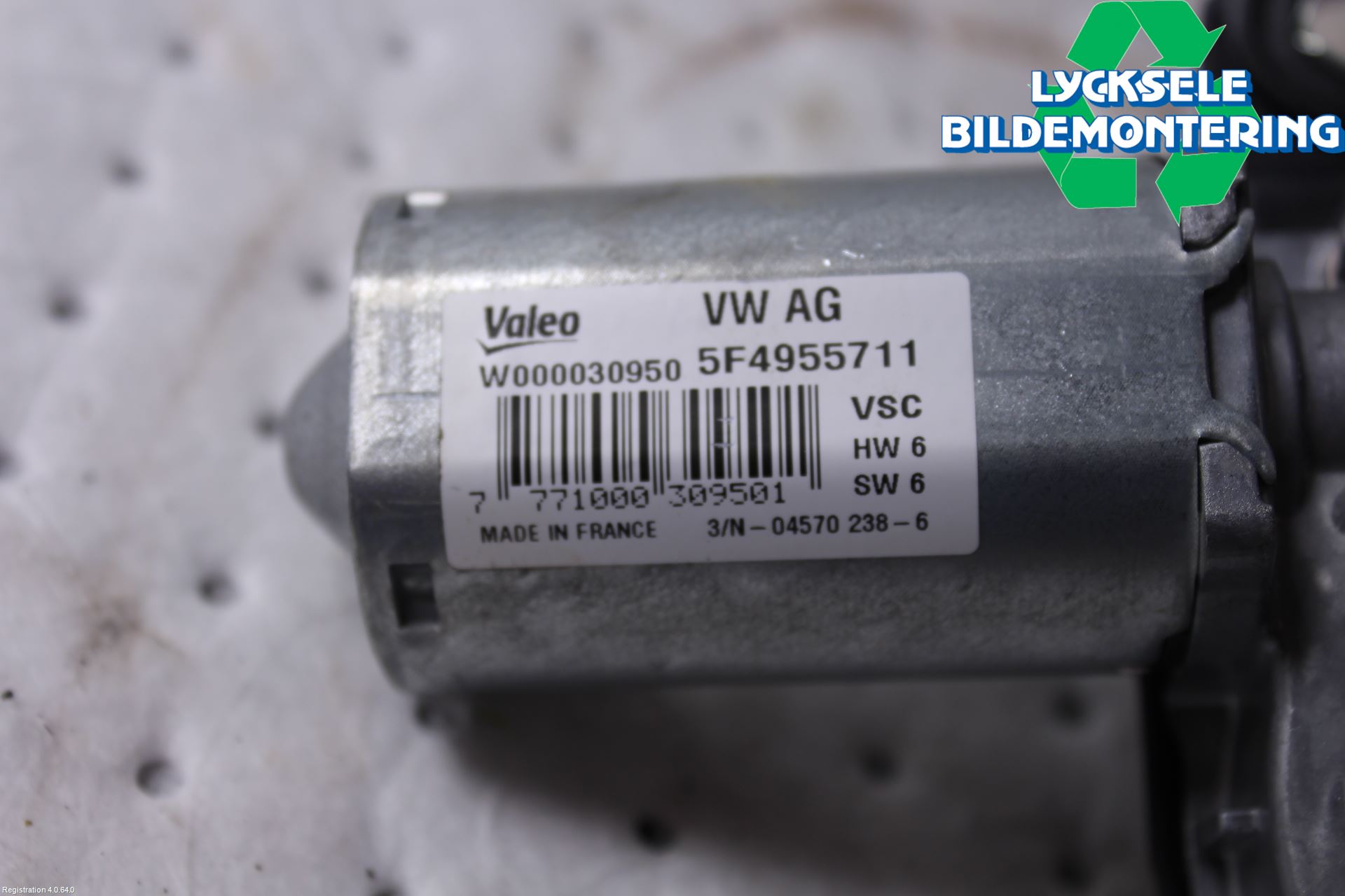 Skoda FABIA 15-21 Torkarmotor Baklucka