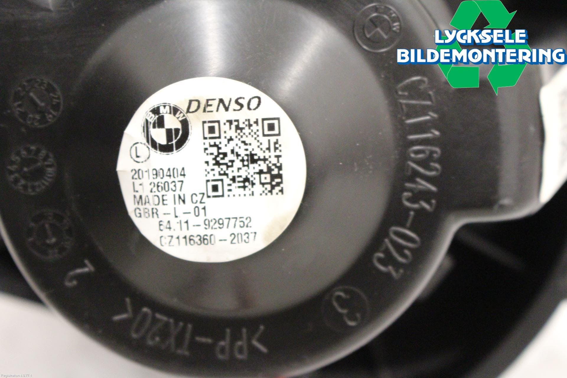 BMW X1 F48 15-22 Värmefläkt