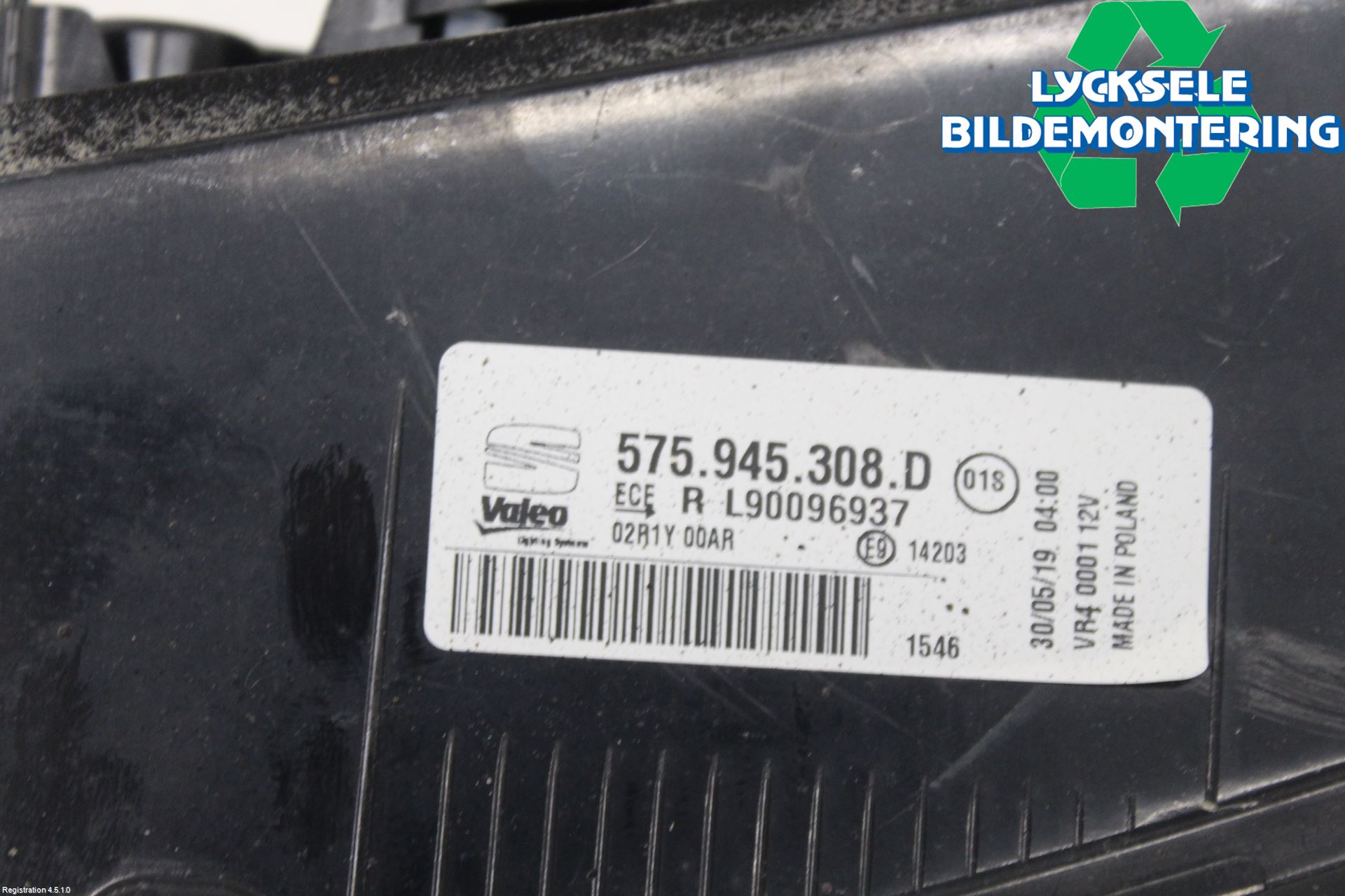 Seat ATECA 16->> Bakljus Lucka Hö