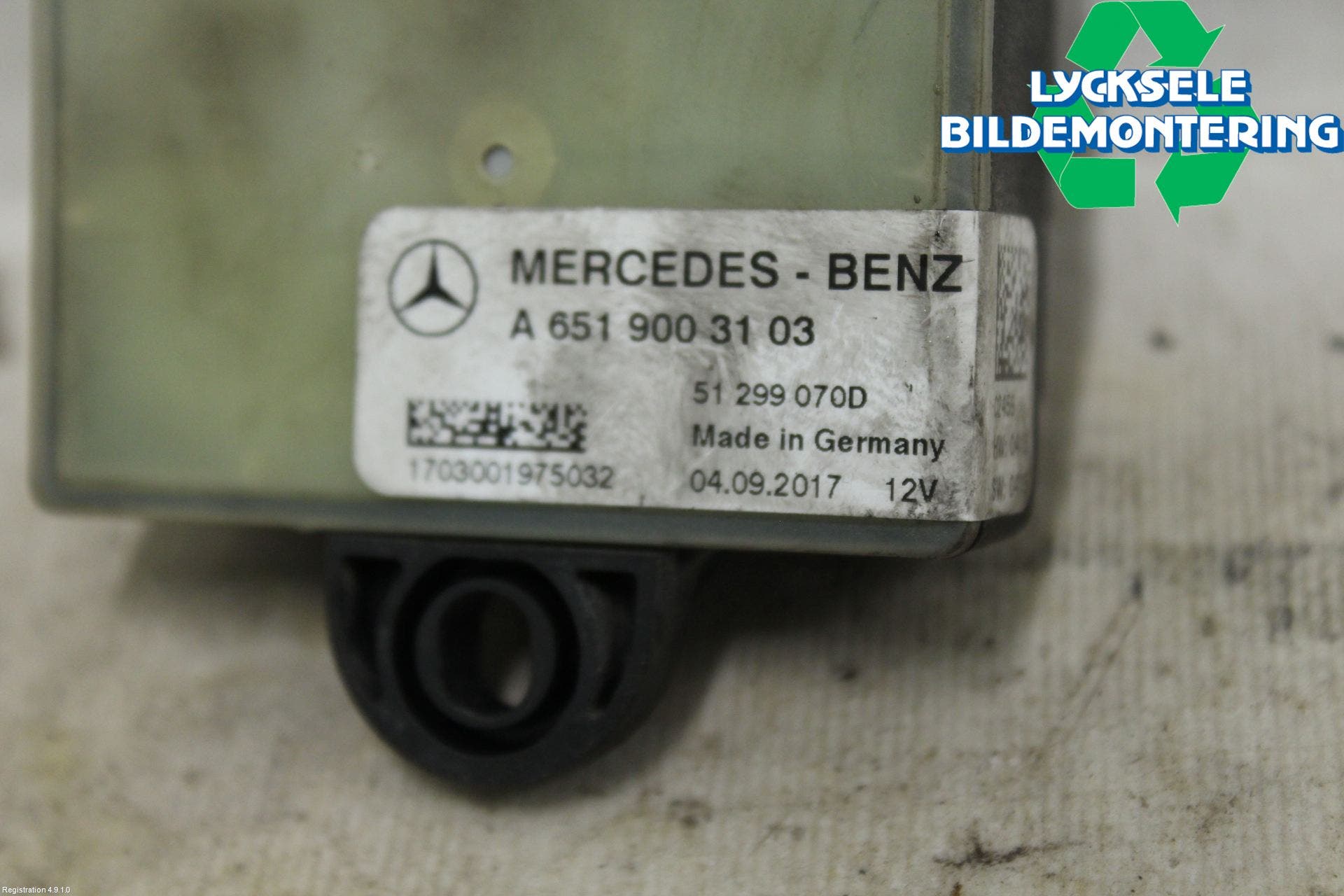 Mercedes-Benz MB CLA-KLASS (C117/X117) 13-19 Relä Glödning Diesel