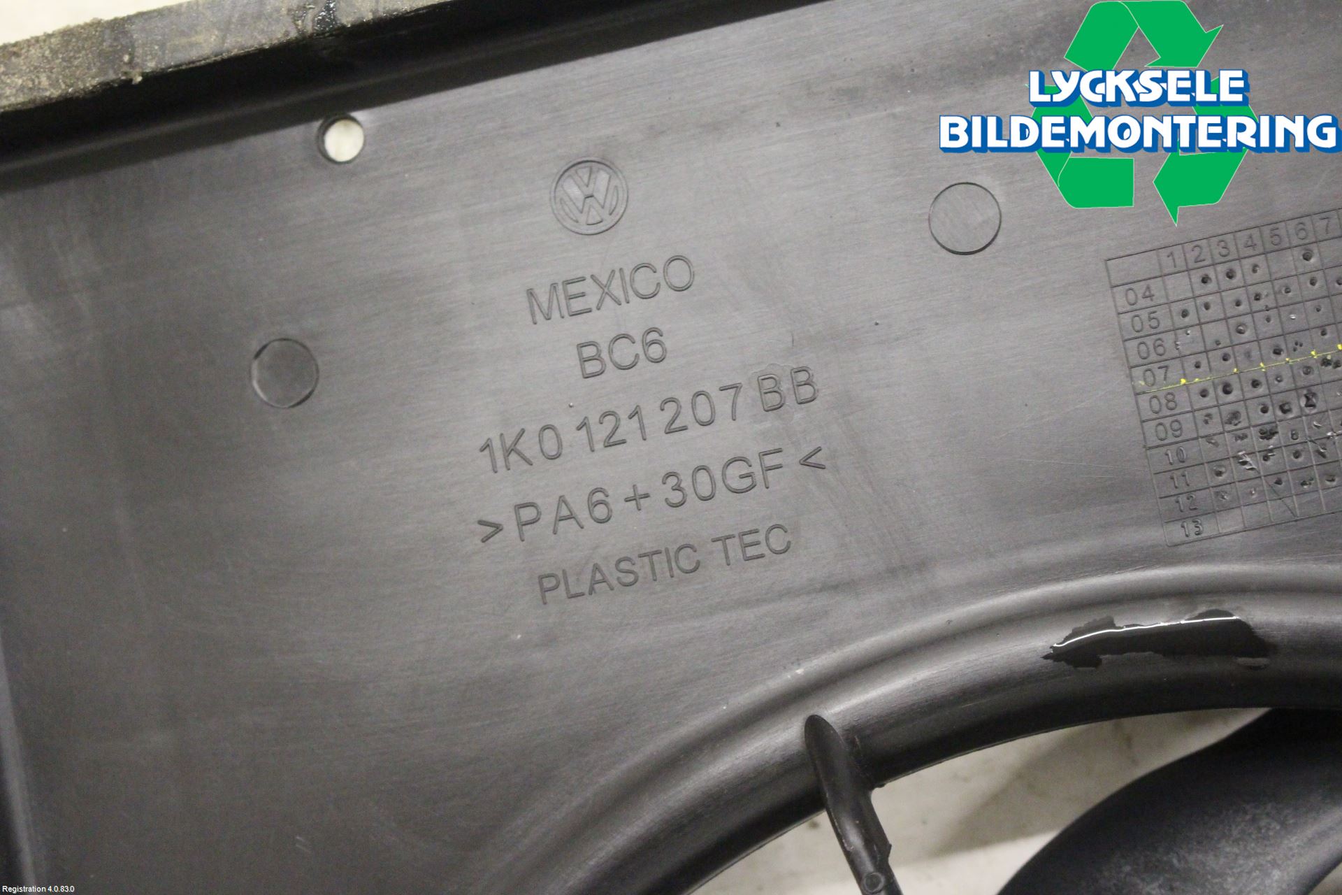 Volkswagen VW GOLF VI 09-13 Kylfläkt El