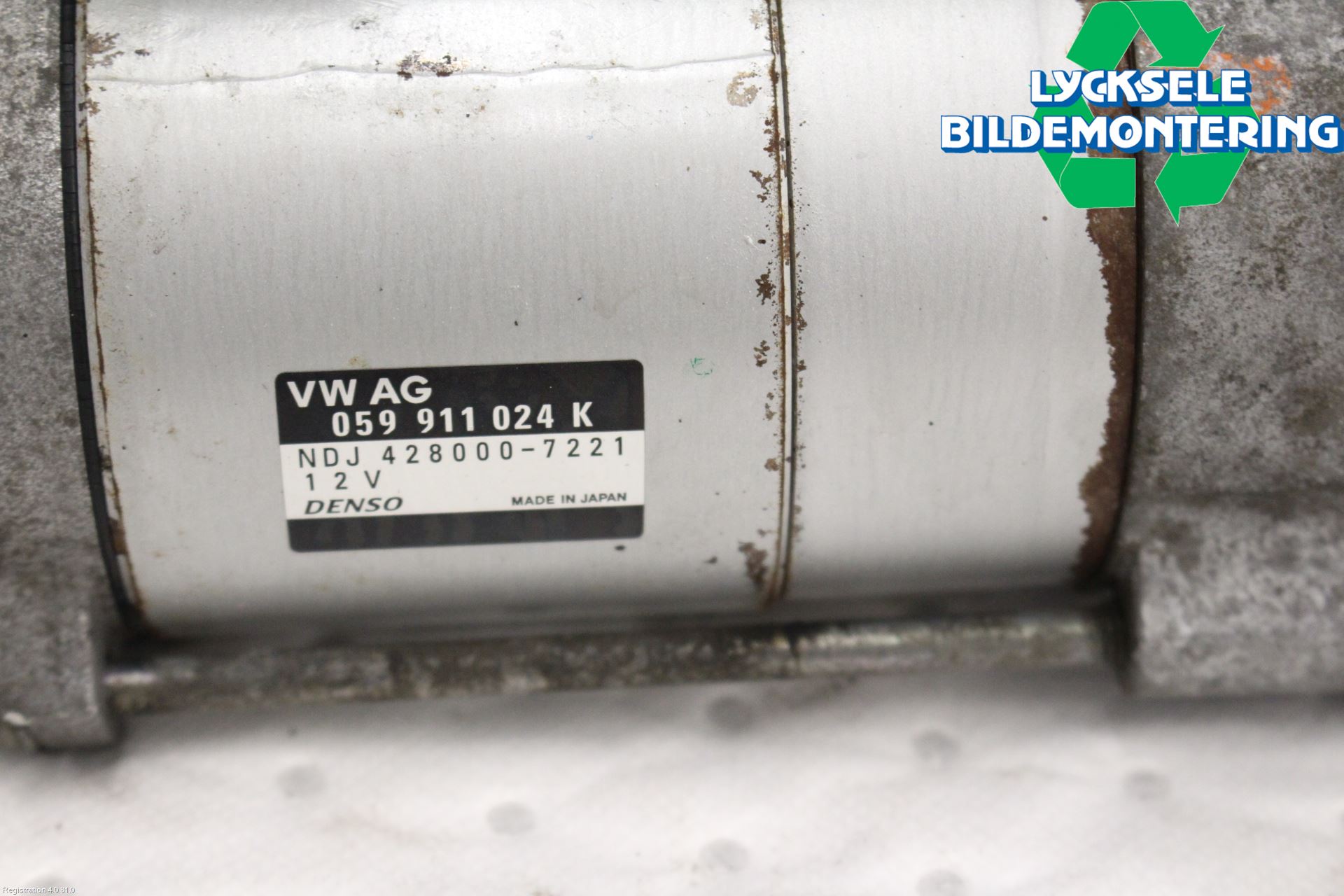 Volkswagen VW TOUAREG 7L 03-10 Startmotor Diesel