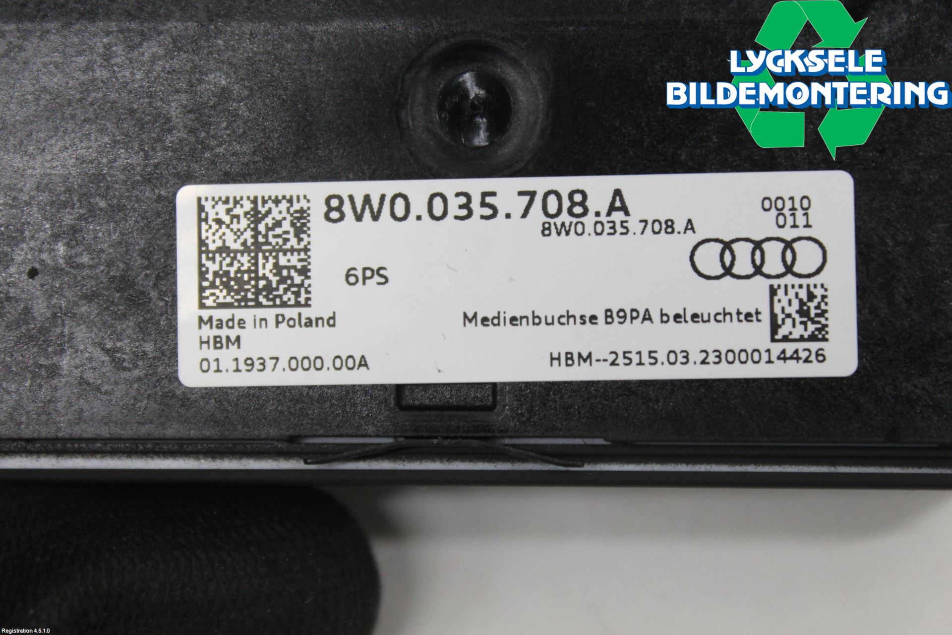 Audi A4/S4 B9 20- Usb Connection