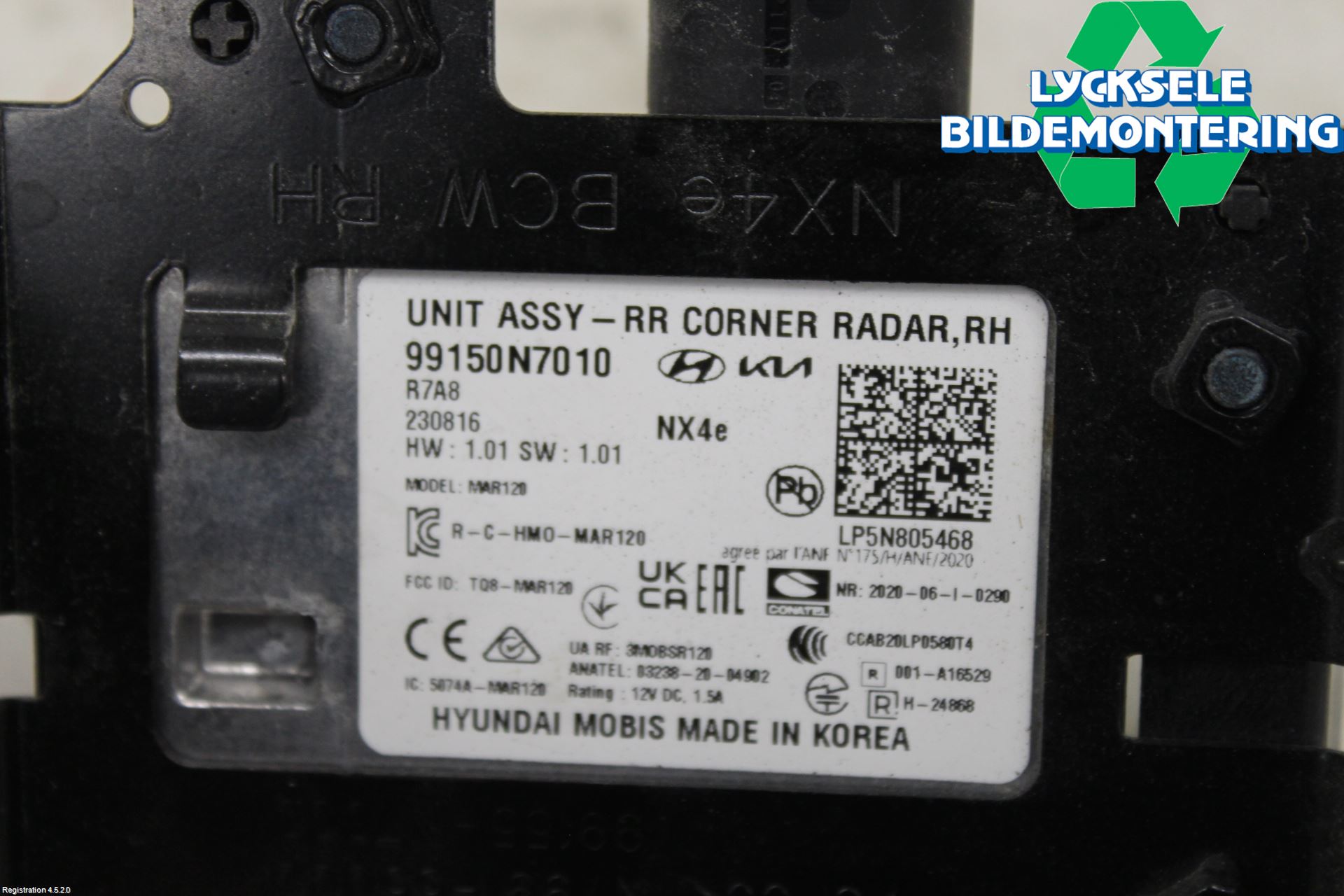 Hyundai TUCSON 05- Sensor Aktivt Kollisionsskydd