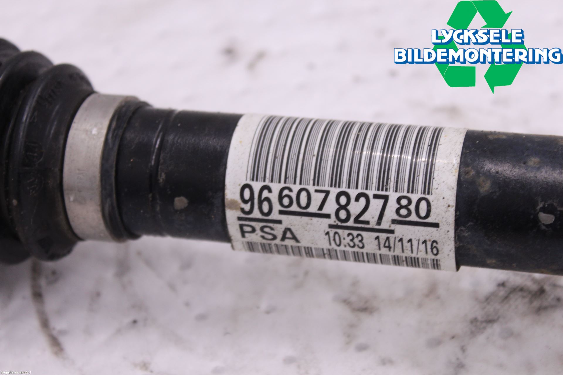 Peugeot PARTNER 16-18 Drivaxel Fram Vänster
