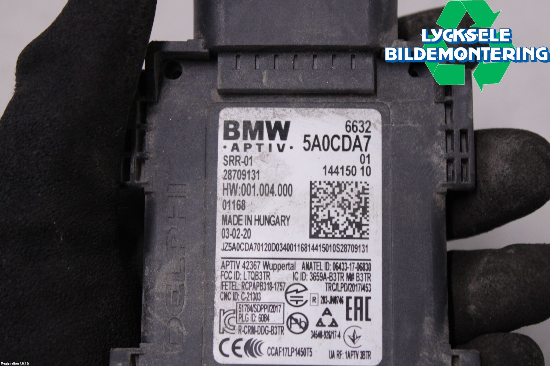 BMW X3 G01 18- Sensor Aktivt Kollisionsskydd
