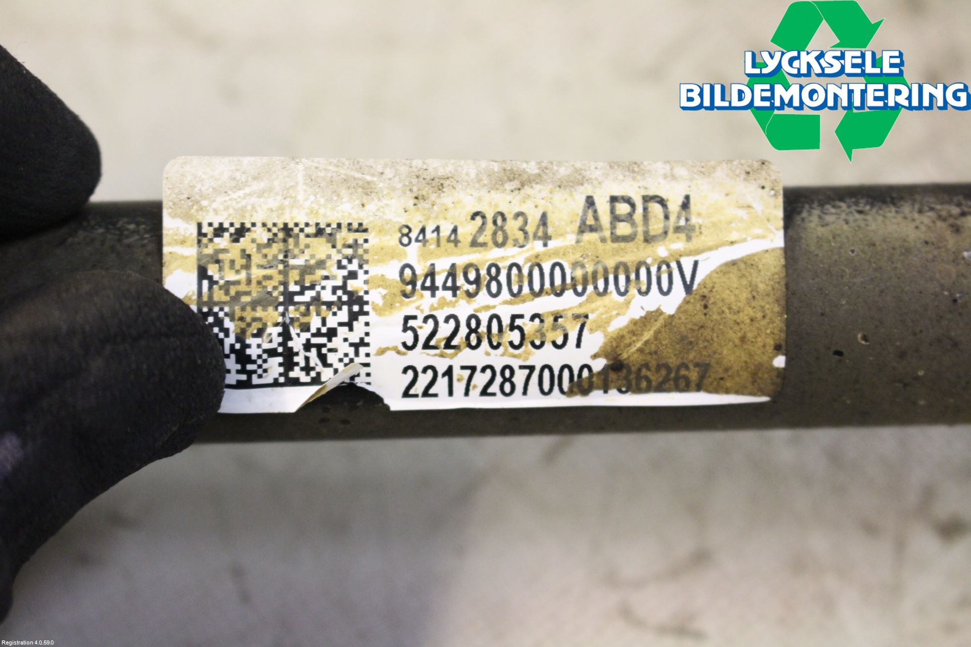 Opel INSIGNIA 17- Drivaxel Bak Höger