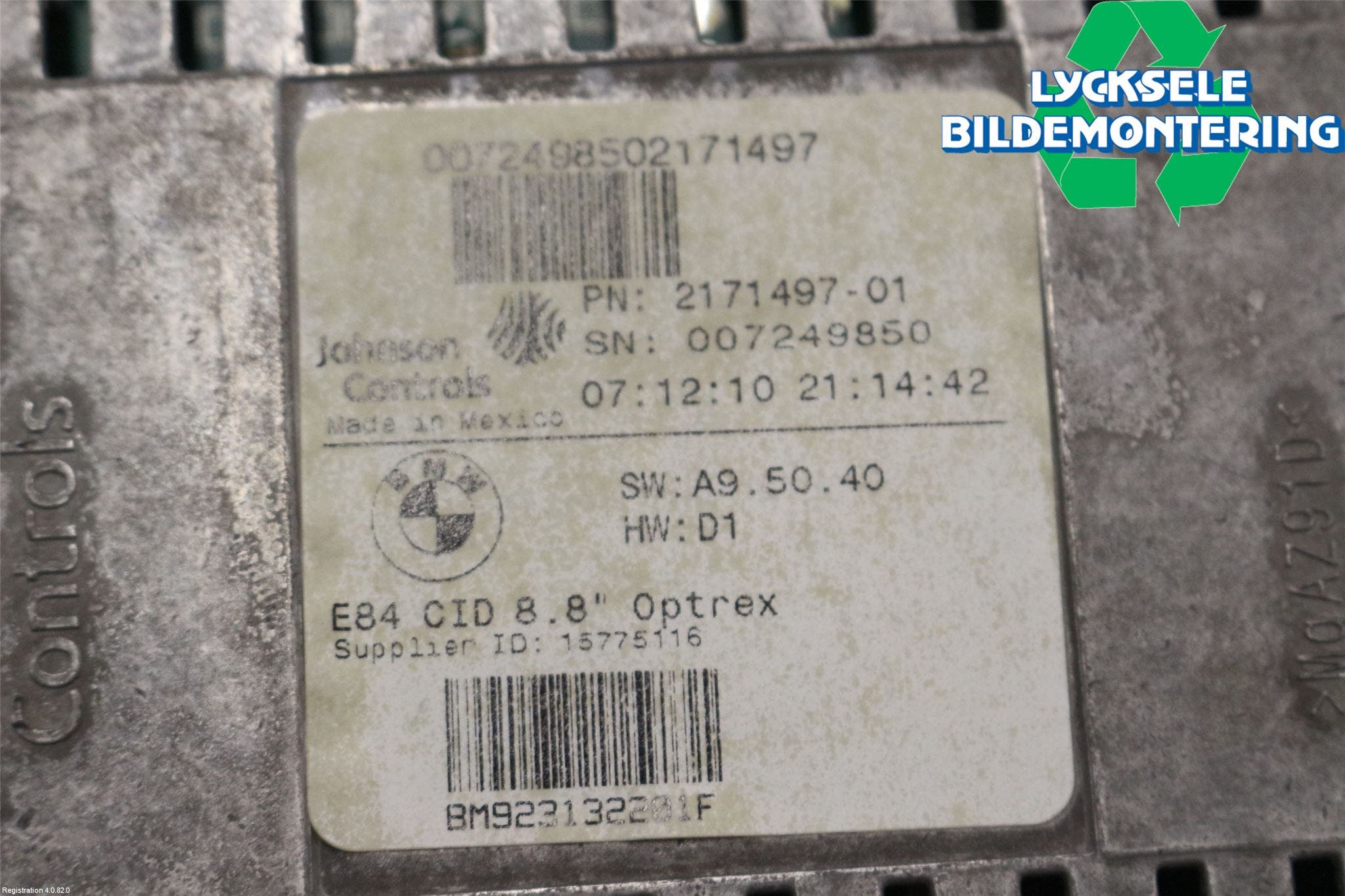 BMW X1 E84 10-15 Bildskärm