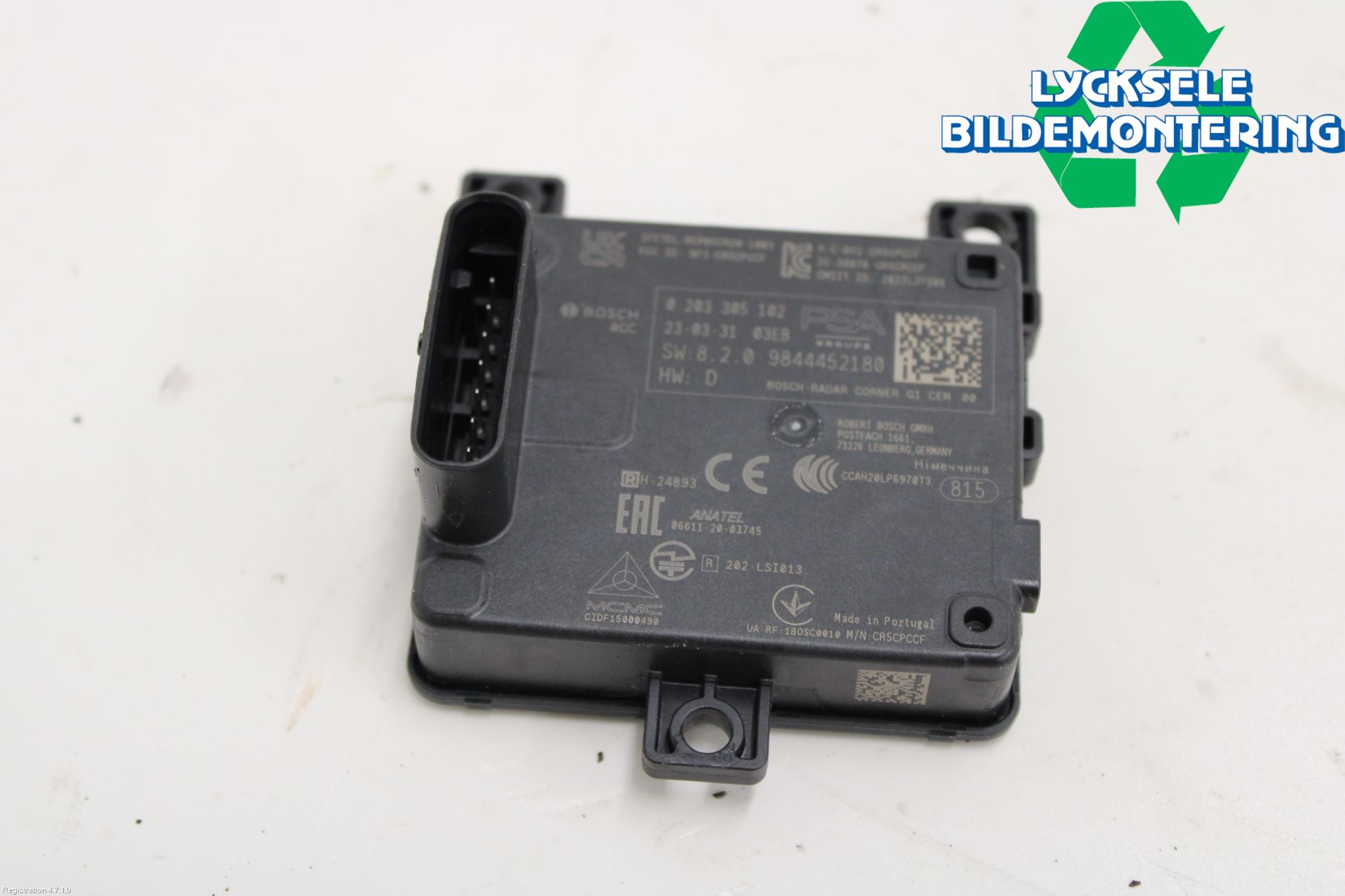 Peugeot 308/E-308 21- Sensor Aktivt Kollisionsskydd