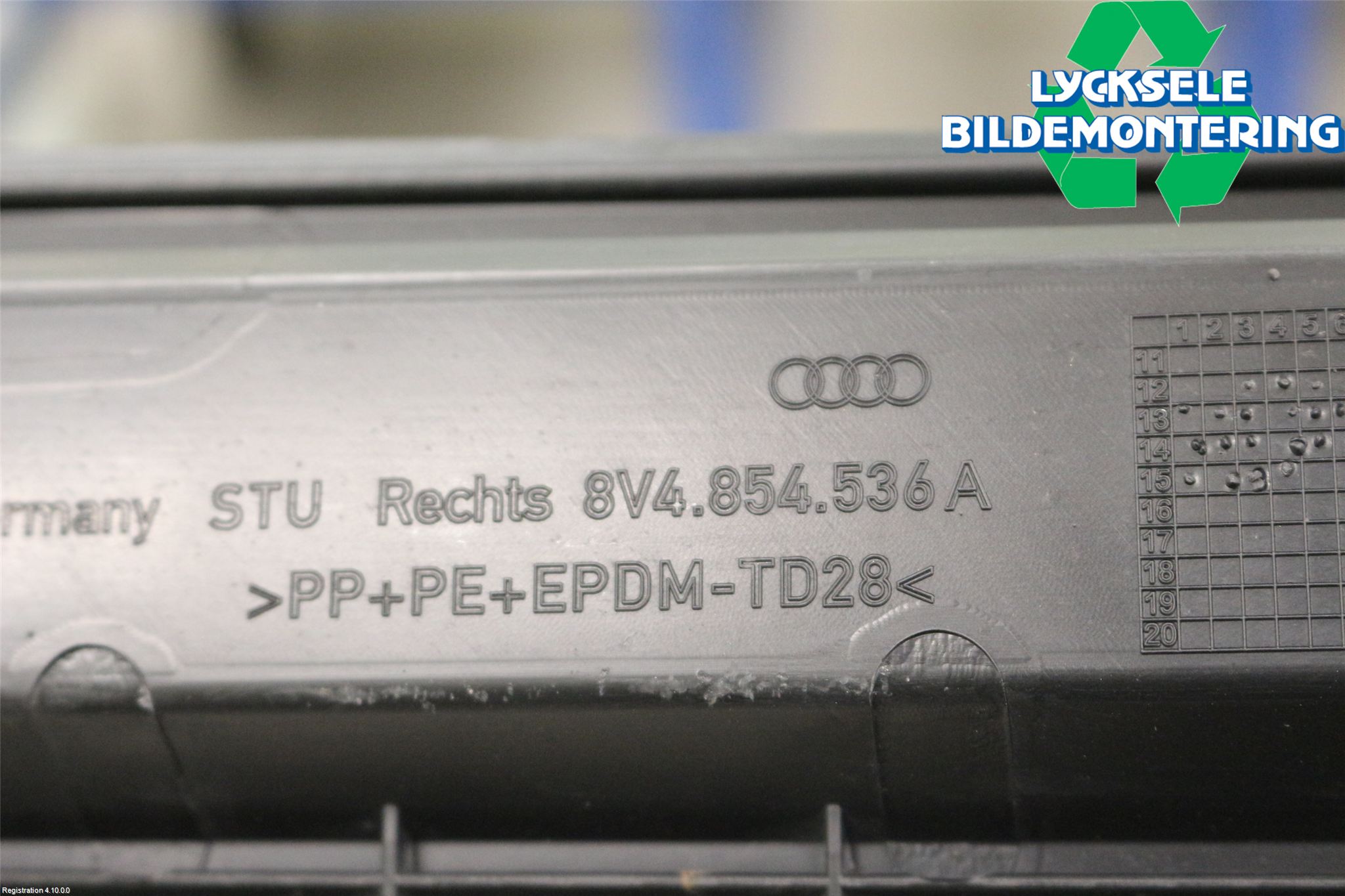 Audi A3/S3 8V 13-20 Sidokjol Hö