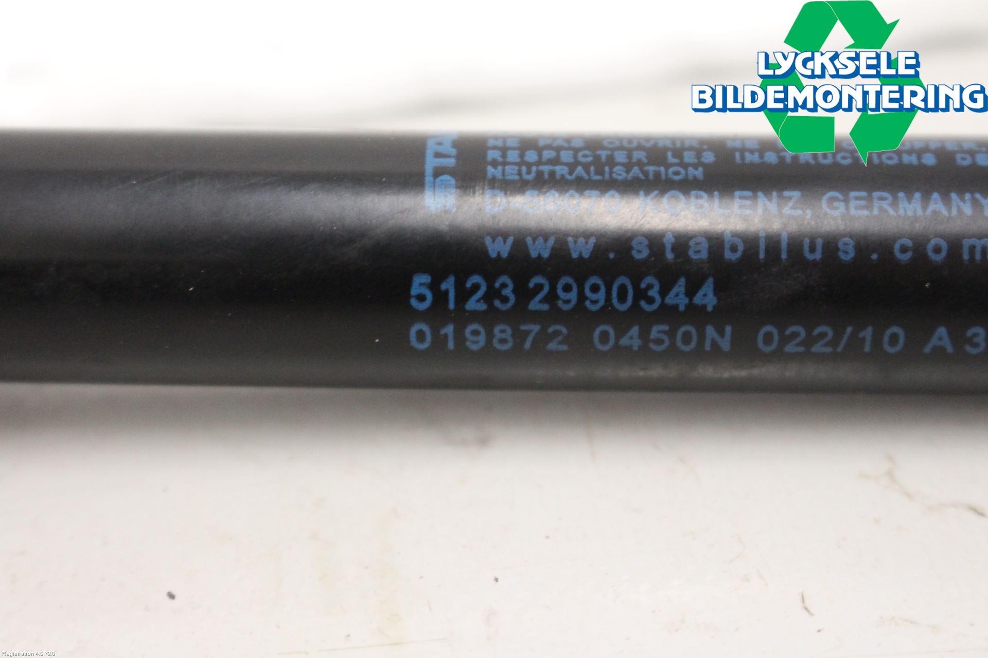 BMW X1 E84 10-15 Gasfjäder Motorhuv