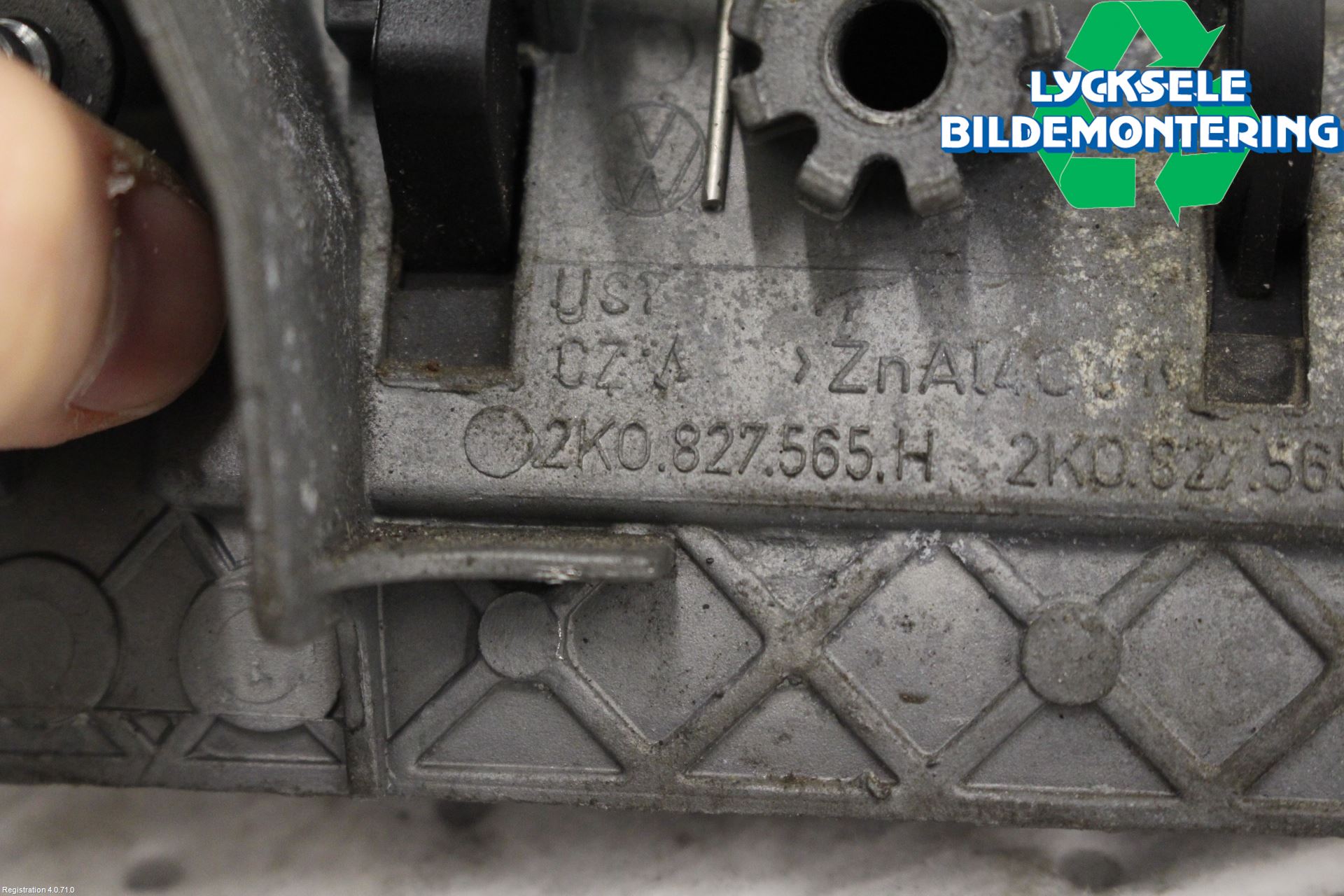 Volkswagen VW CADDY 11-15 Bakluckehandtag