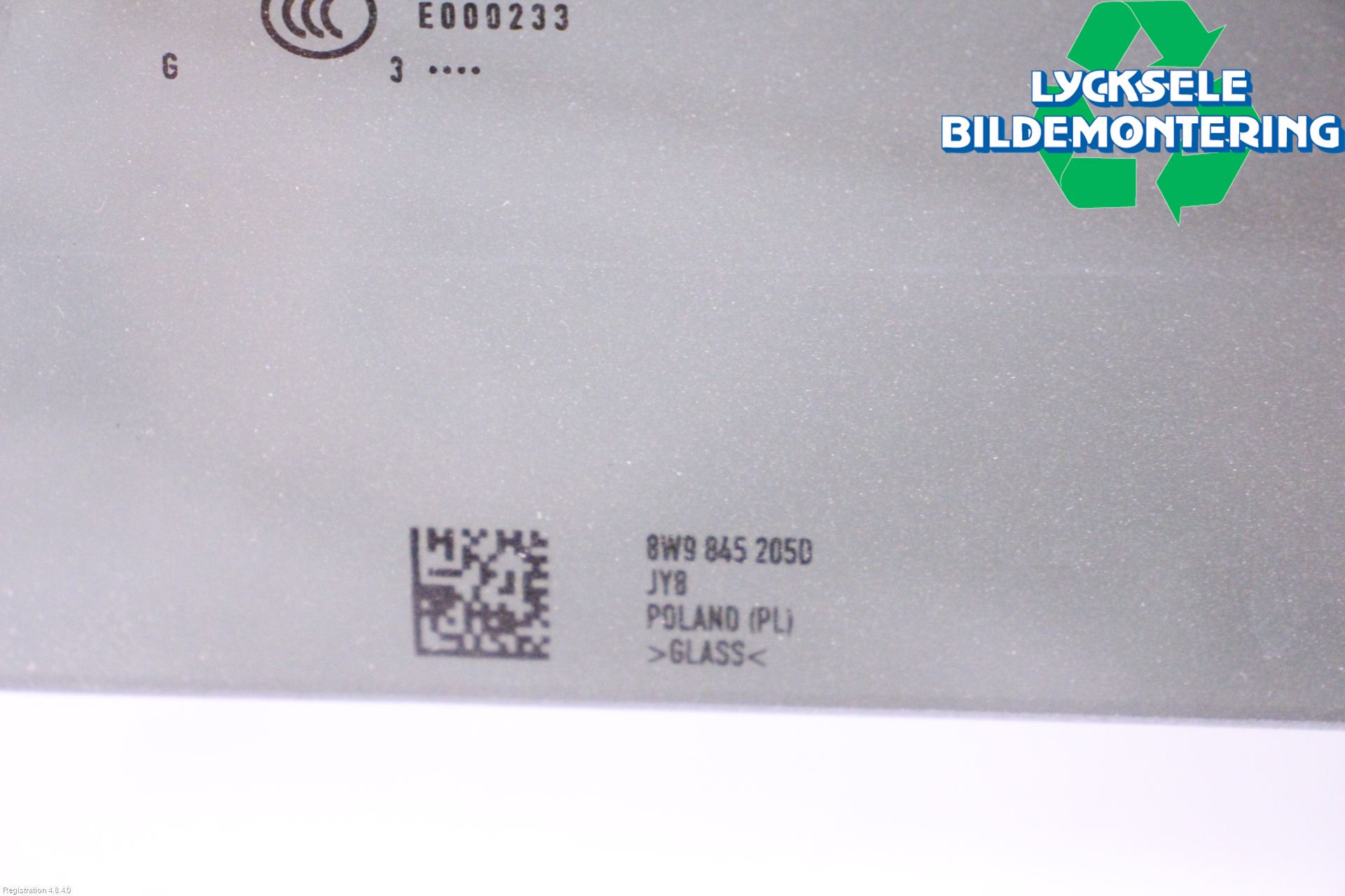 Audi A4/S4 B9 20- Dörruta Bak Vänster