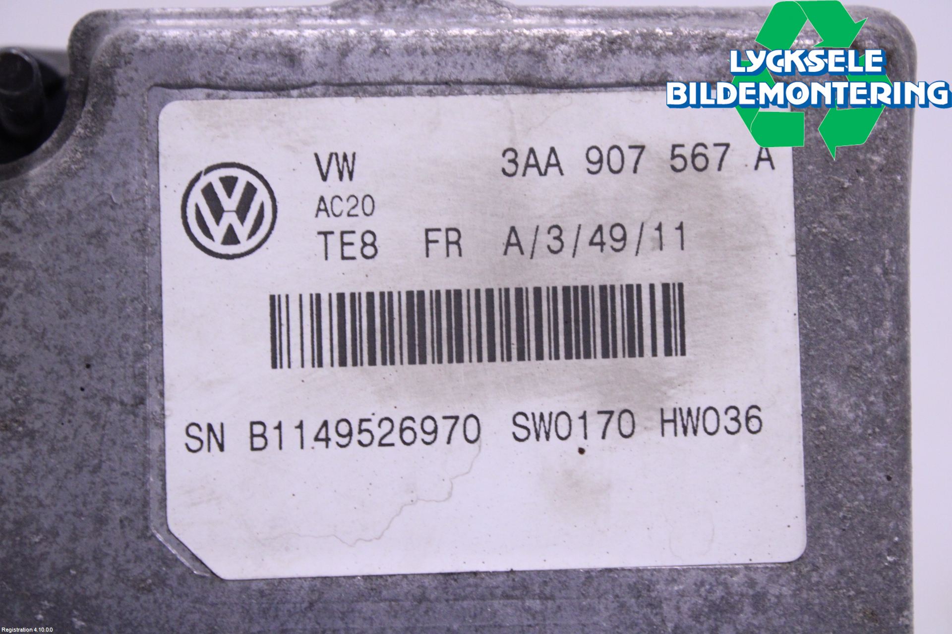 Volkswagen VW PASSAT 11-14 Sensor Adaptiv Farthållare