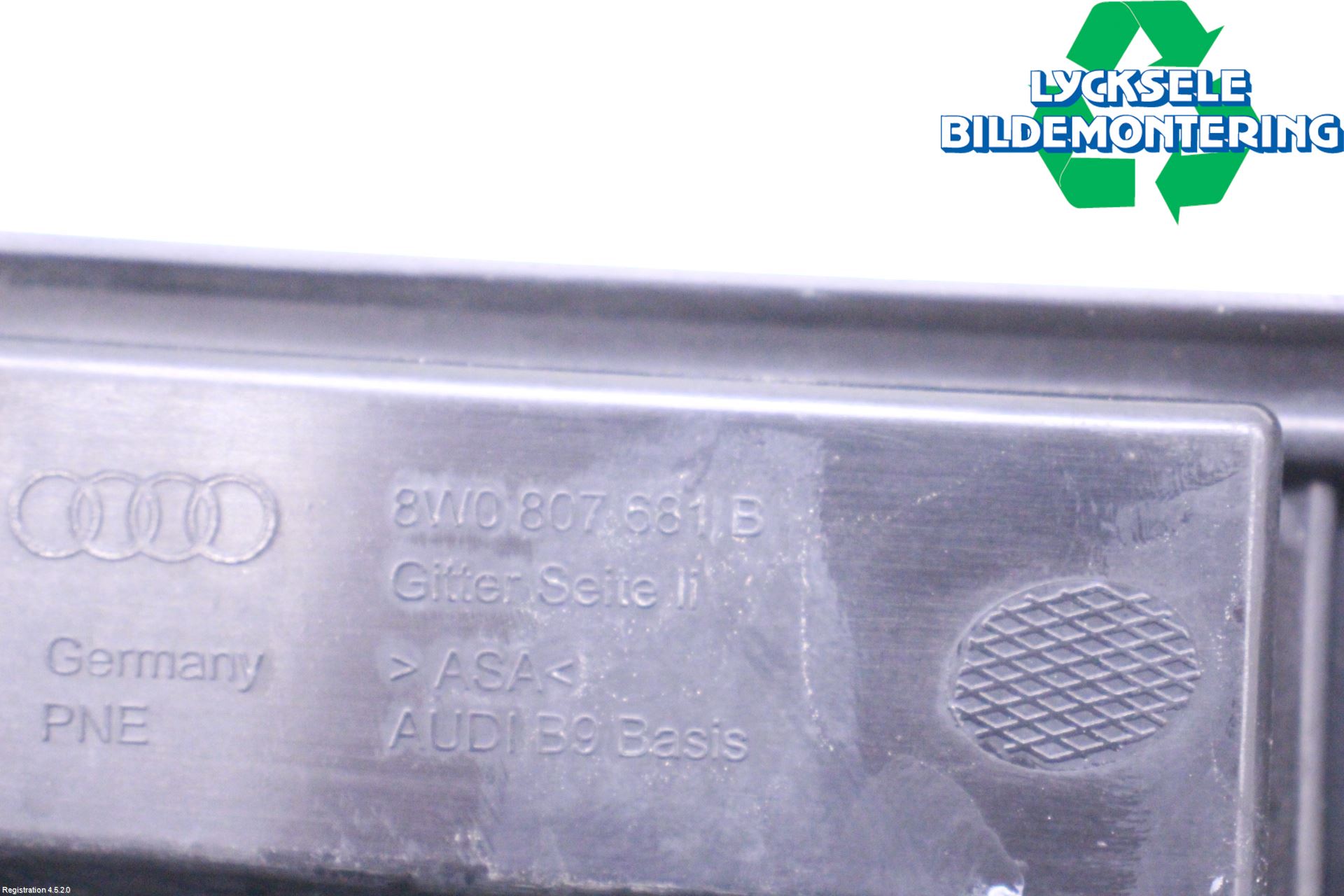 Audi A4/S4 B9 16-19 Grilldel Vänster