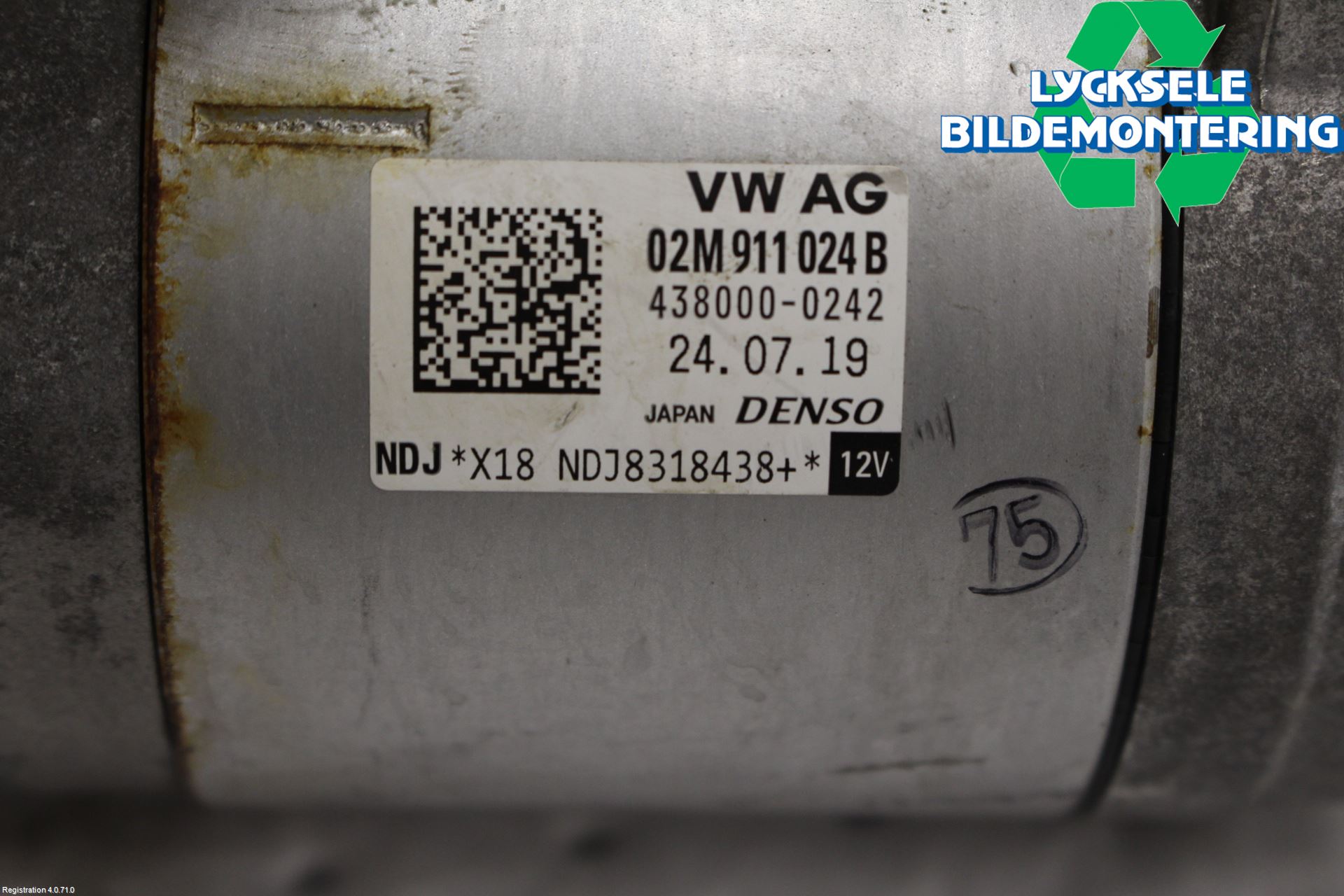 Volkswagen VW TRANSP/CARAVELLE (T6) 16-22 Startmotor Diesel
