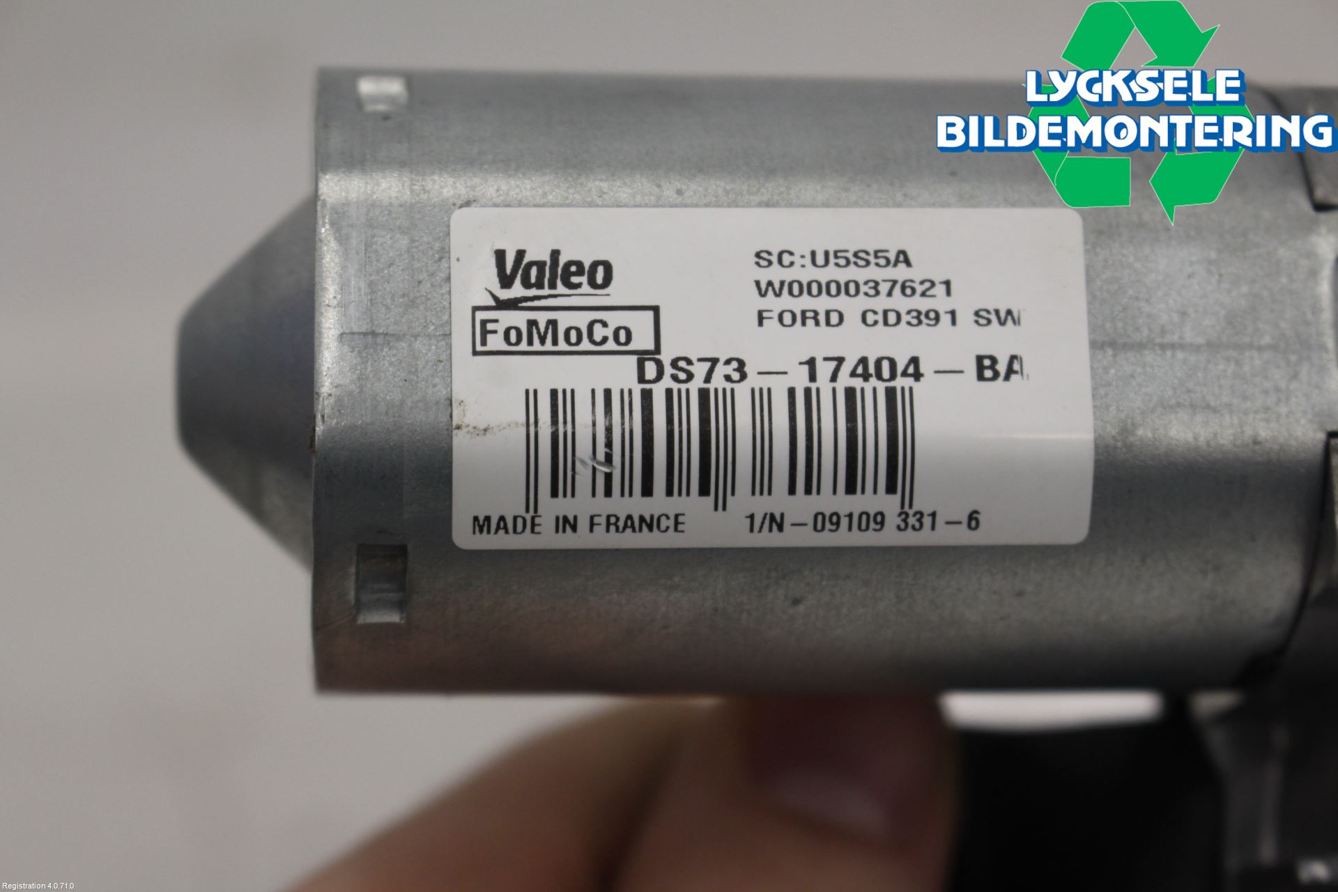 Ford S-MAX 15- Torkarmotor Baklucka