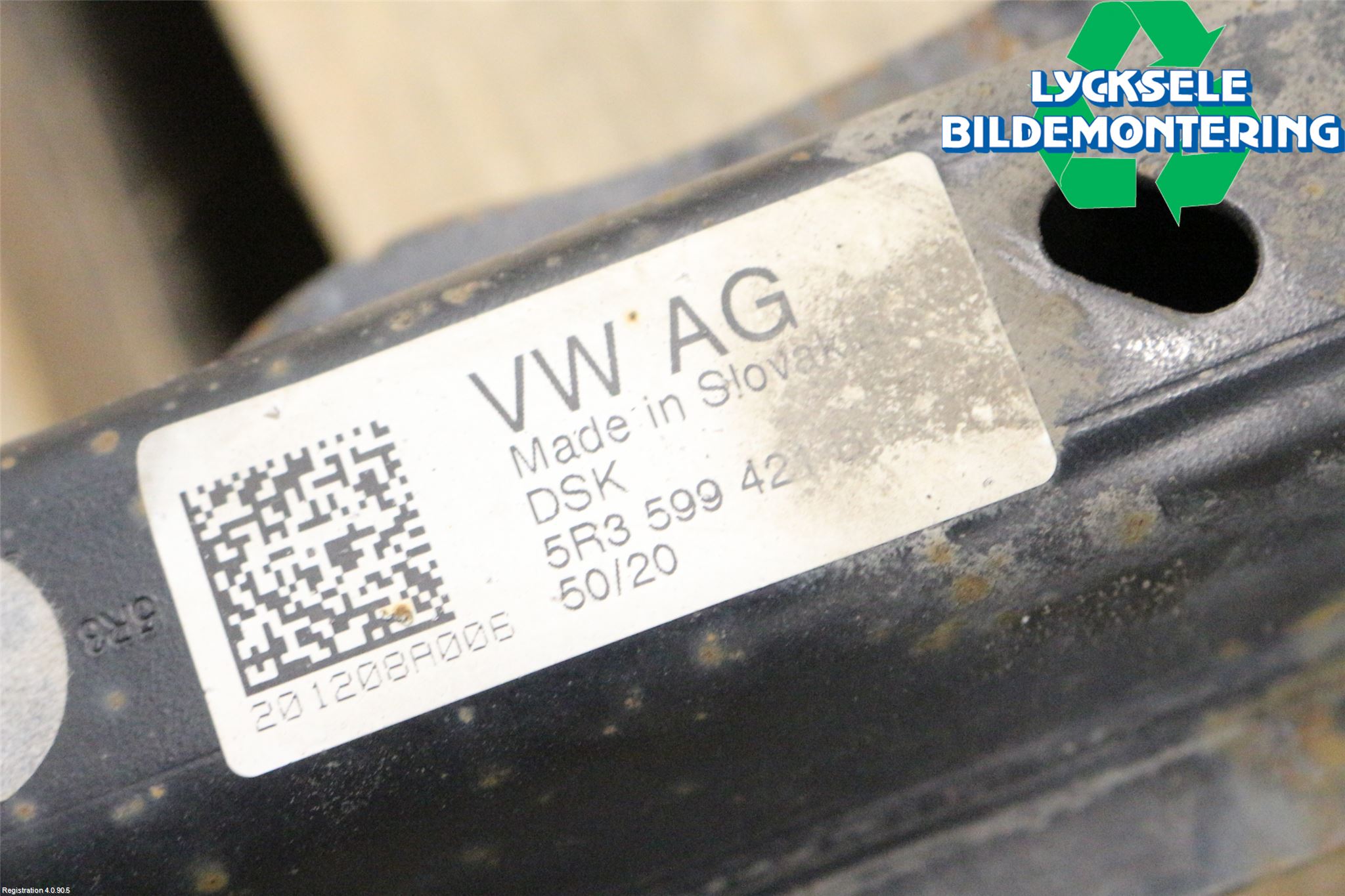 Volkswagen VW CADDY 21- Bakaxel Fäste
