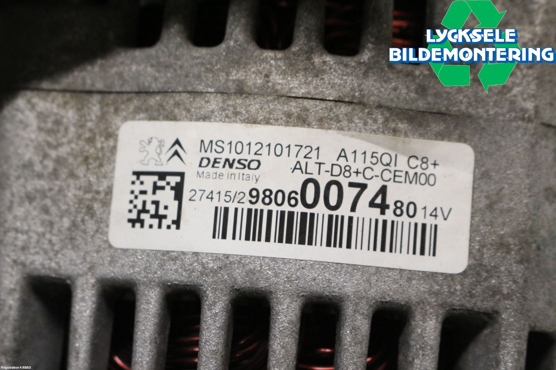 Citroen C3 10-17 Generator