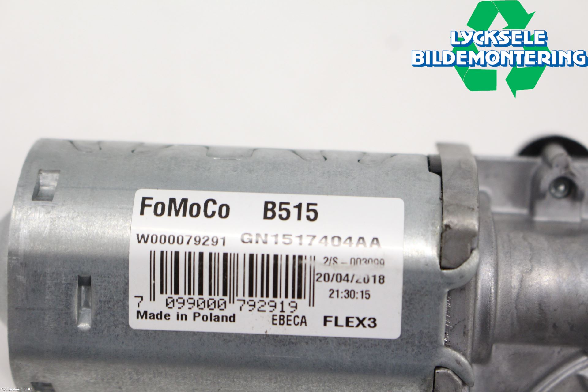 Ford ECOSPORT 17- Torkarmotor Baklucka