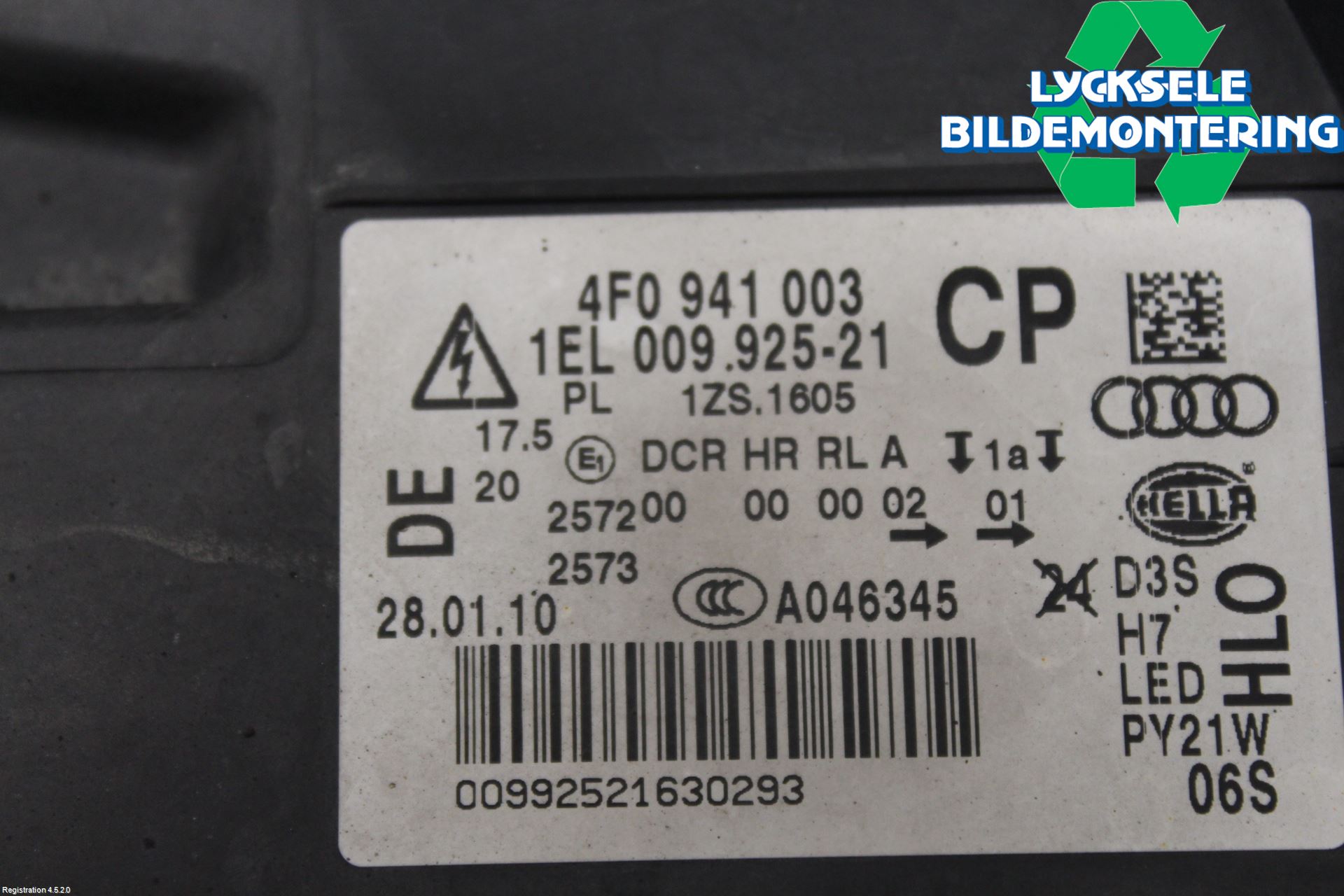 Audi ALLROAD 06-11 Strålkastare Vänster