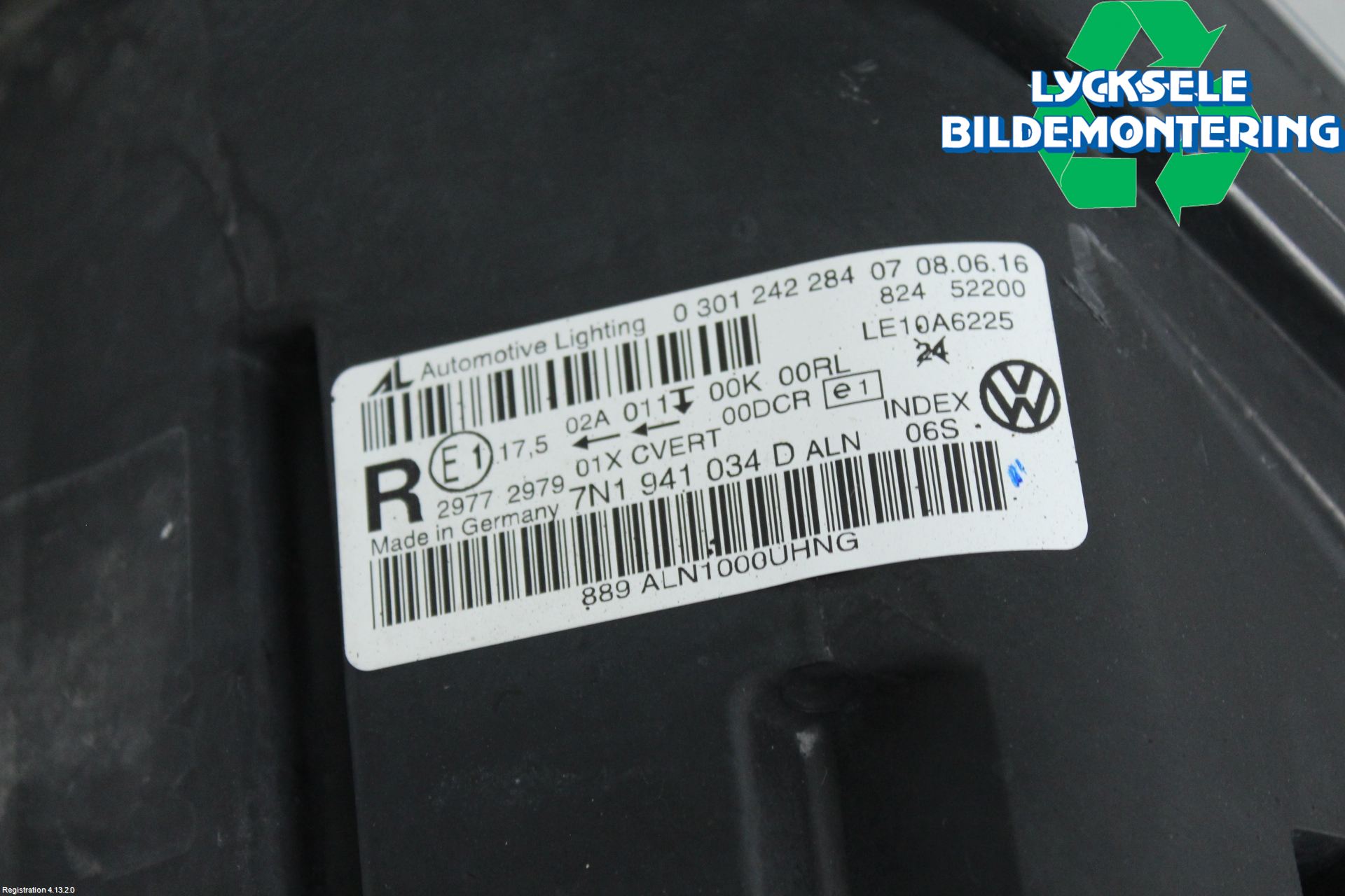 Volkswagen VW SHARAN 11- Strålkastare Höger