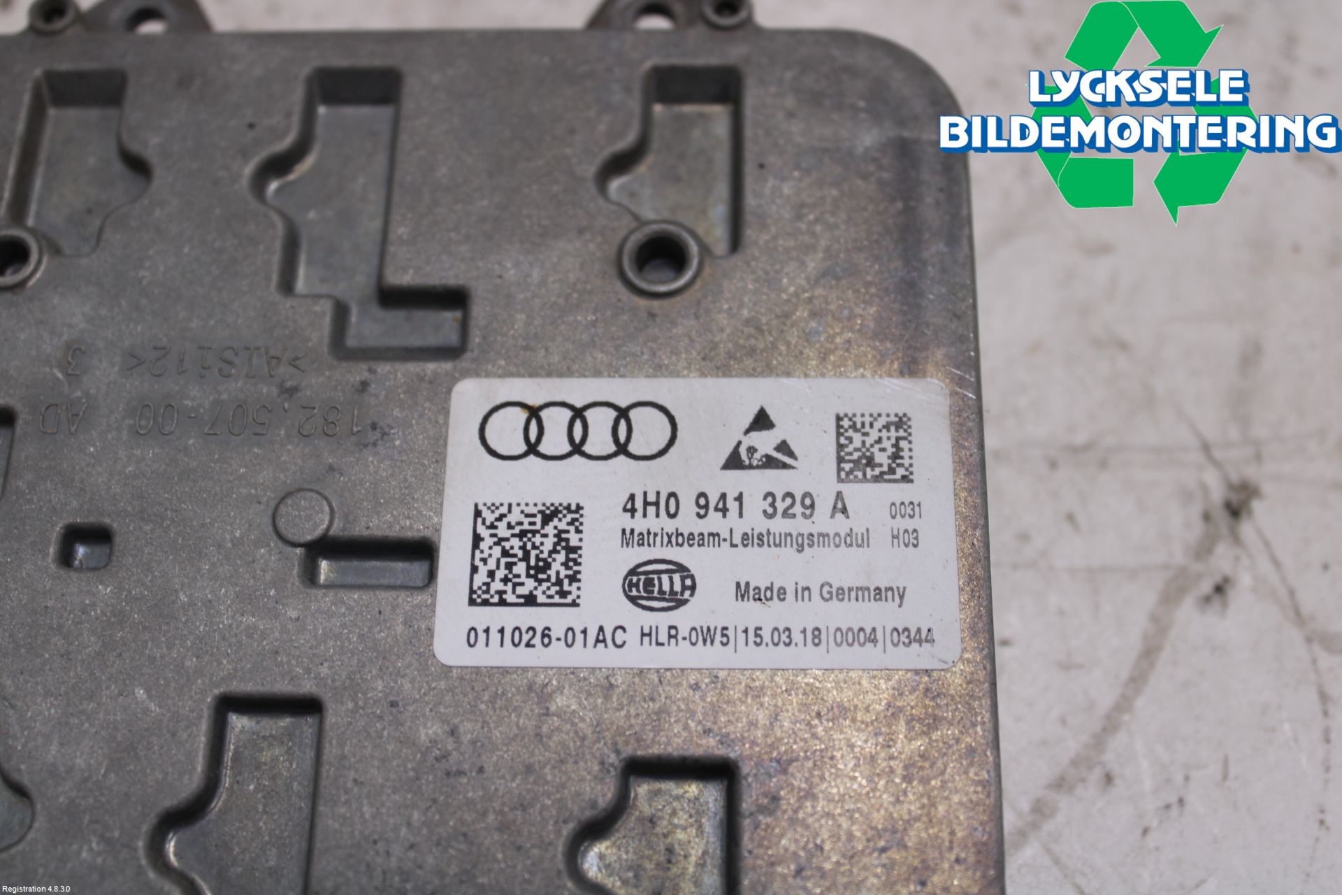 Audi A6 ALLROAD 12-18 Styrenhet Strålkastare