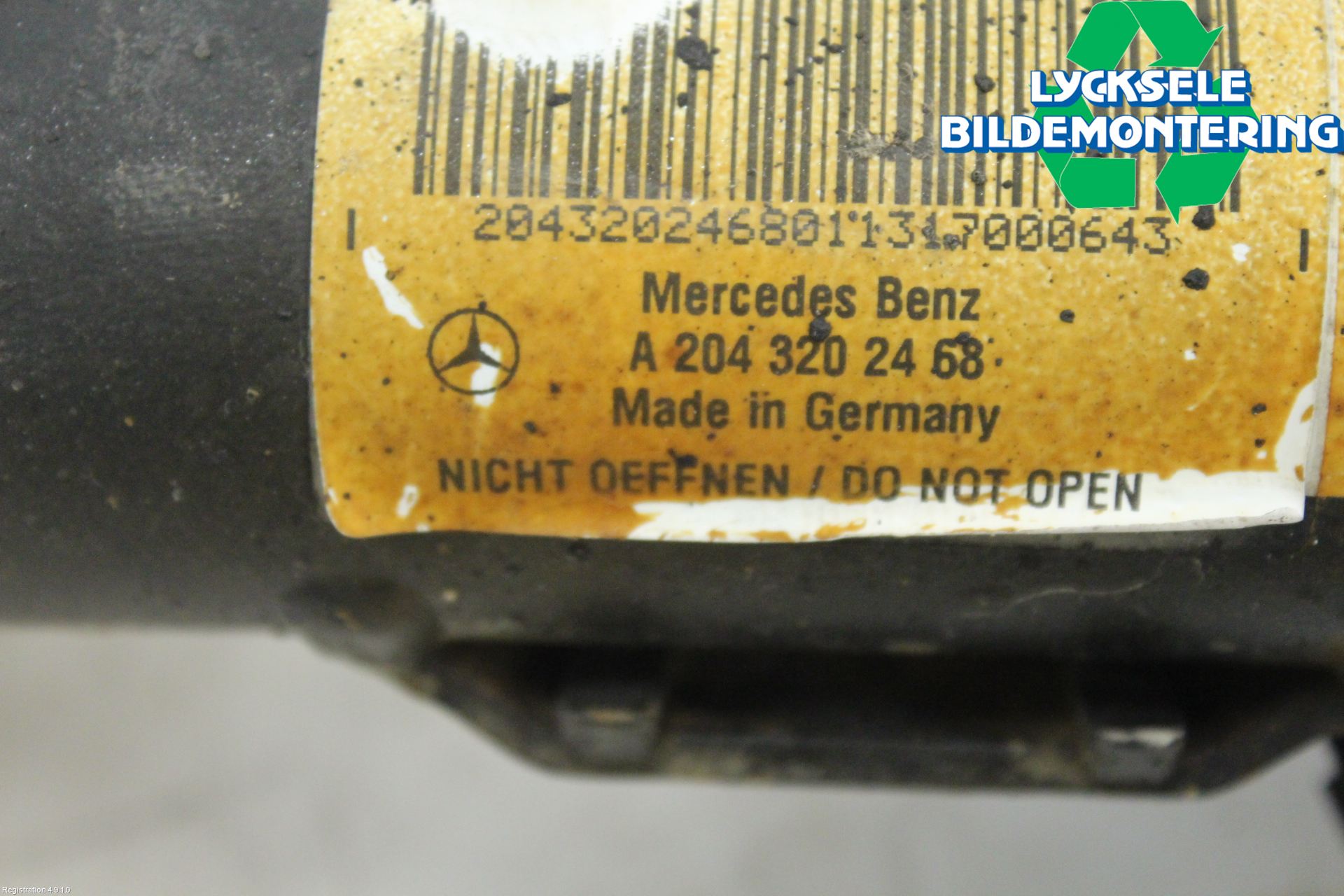Mercedes-Benz MB C-KLASS (W204) 07-15 Fjäderben Fram Vänster