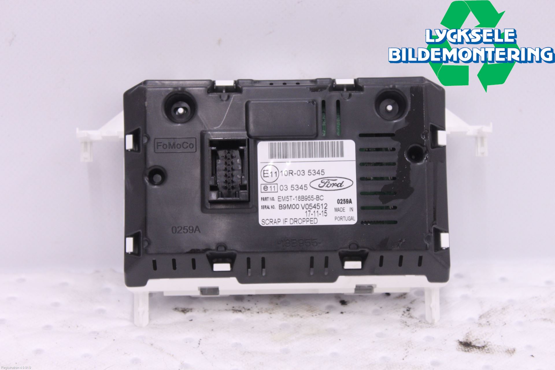 Ford TRANSIT/TOURNEO CONNECT 13-22 Bildskärm