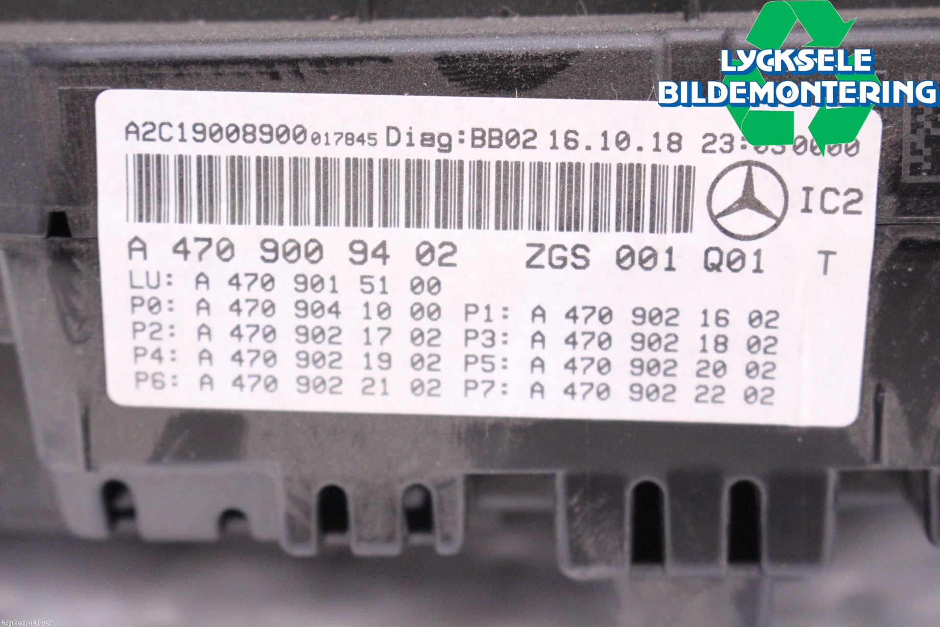 Mercedes-Benz MB X-KLASS (BR 470) 18-20 Instrument Komb